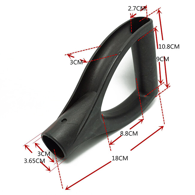 2 Pcs Replacement Plastic D Handle for Repair Tool Garden Spades Snow Shovel US