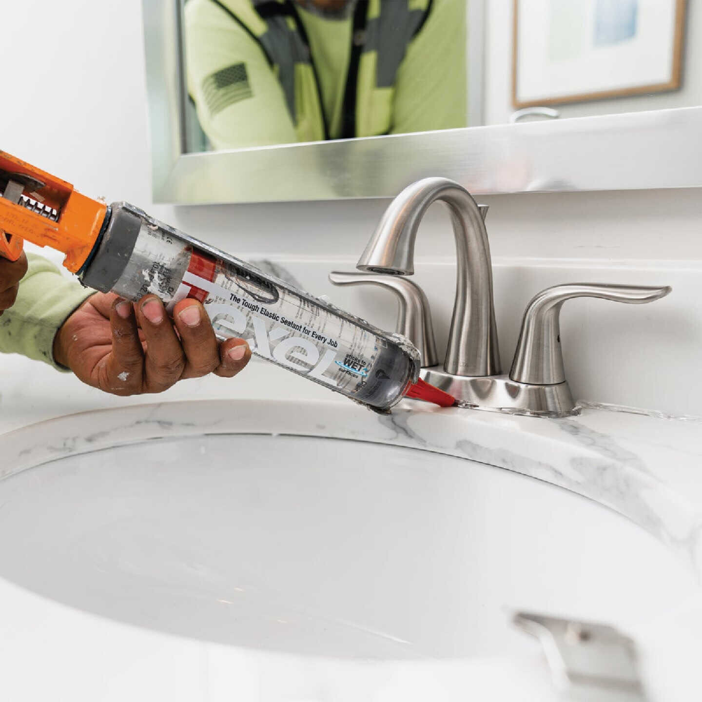 Sashco Lexel 2 Pack 10.5 oz Kitchen Bath Clear Paintable Adhesive Caulk - 13010