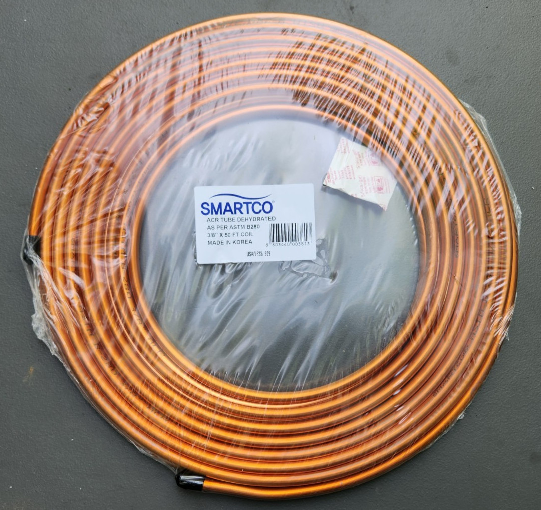 Smartco Acr Tube Dehydrated 3/8" x 50 ft Coil