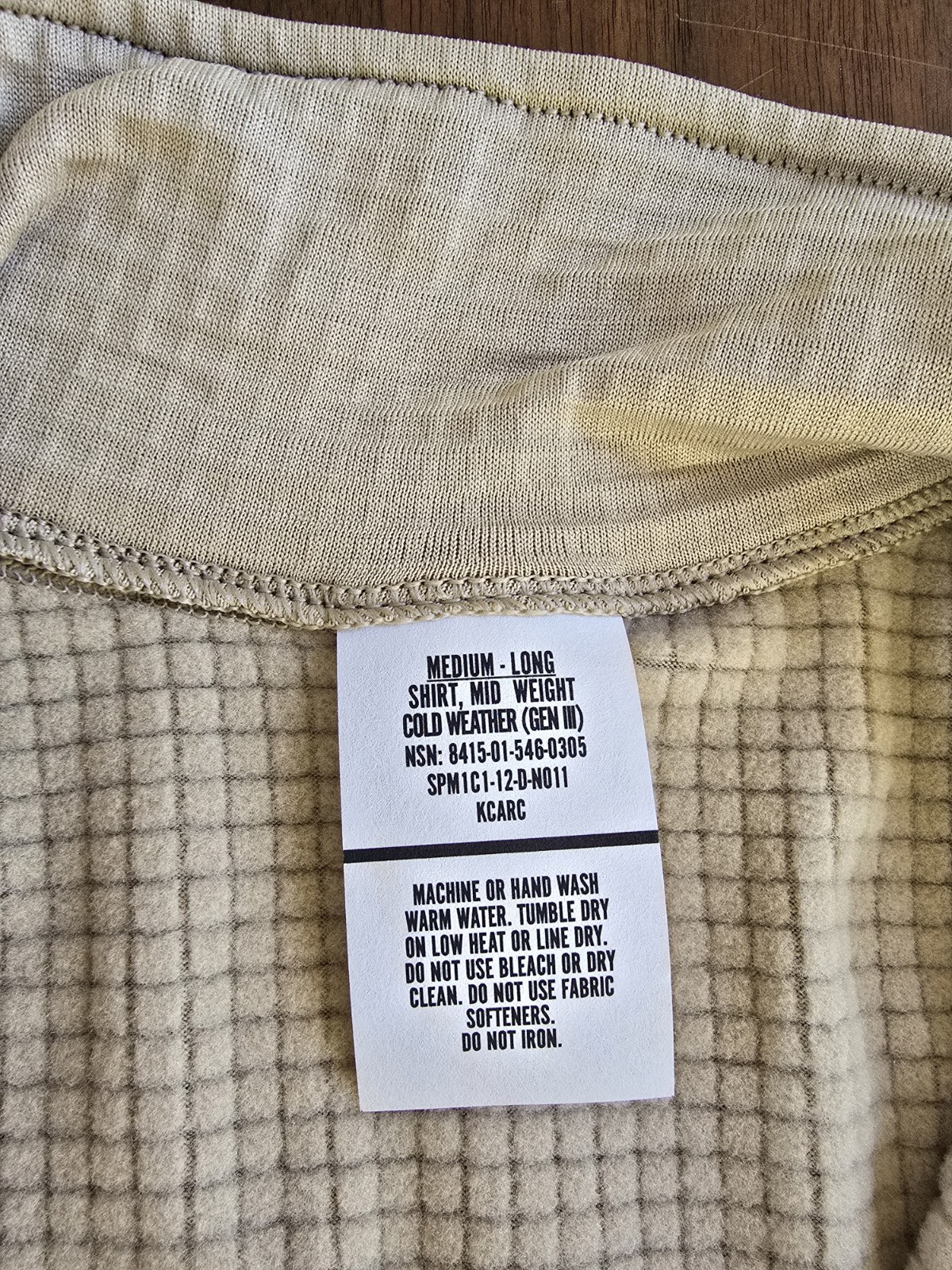 GEN III Level 2 Cold Weather L2 Waffle Shirt MEDIUM LONG GEN3 NEW