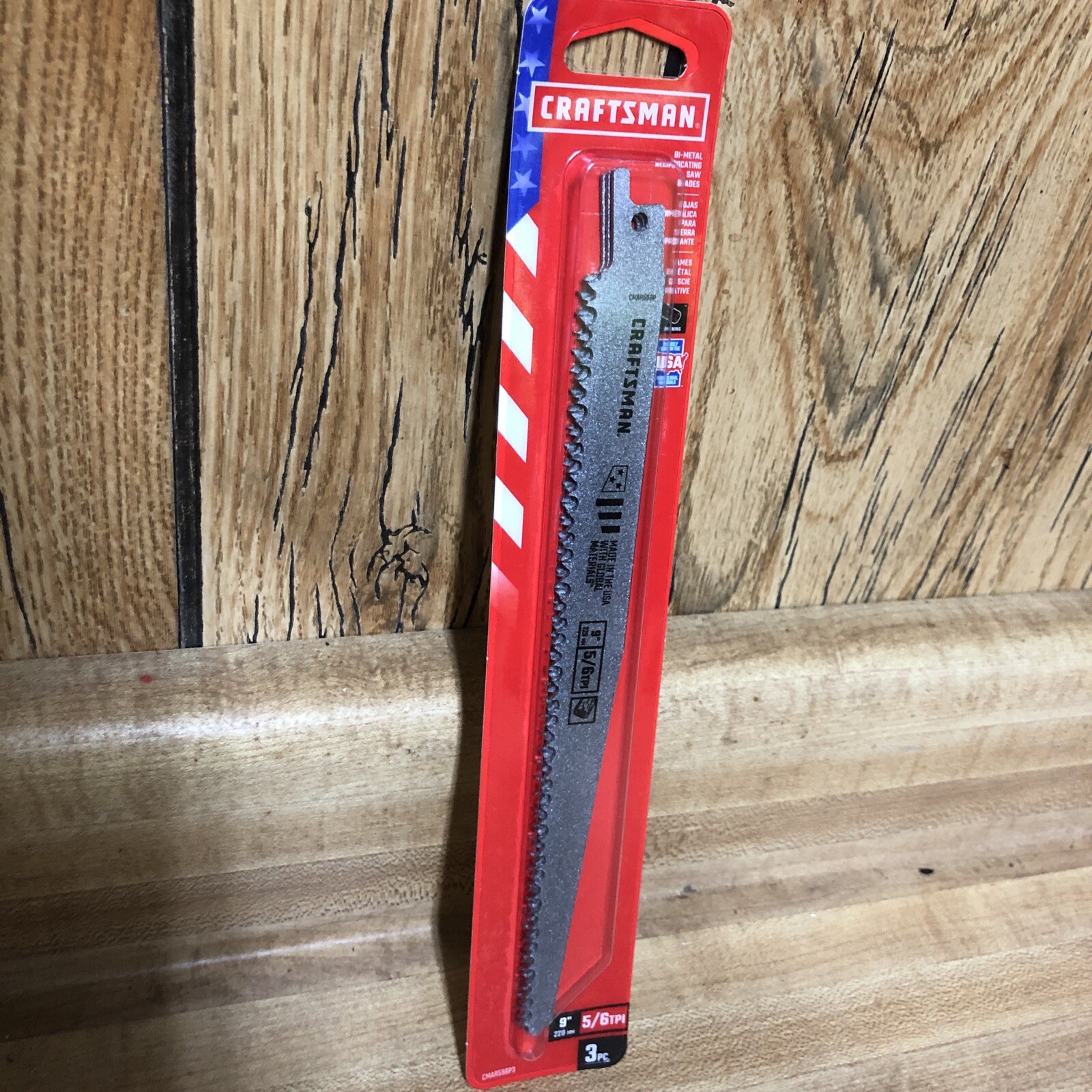 3pk Craftsman CMAR596P3 Bi-Metal Reciprocating Saw Blades 9" 5/6TPI New