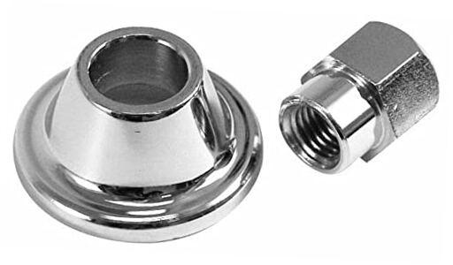 Chrome Alternator / Generator Nut & Spacer, 2-Piece Set