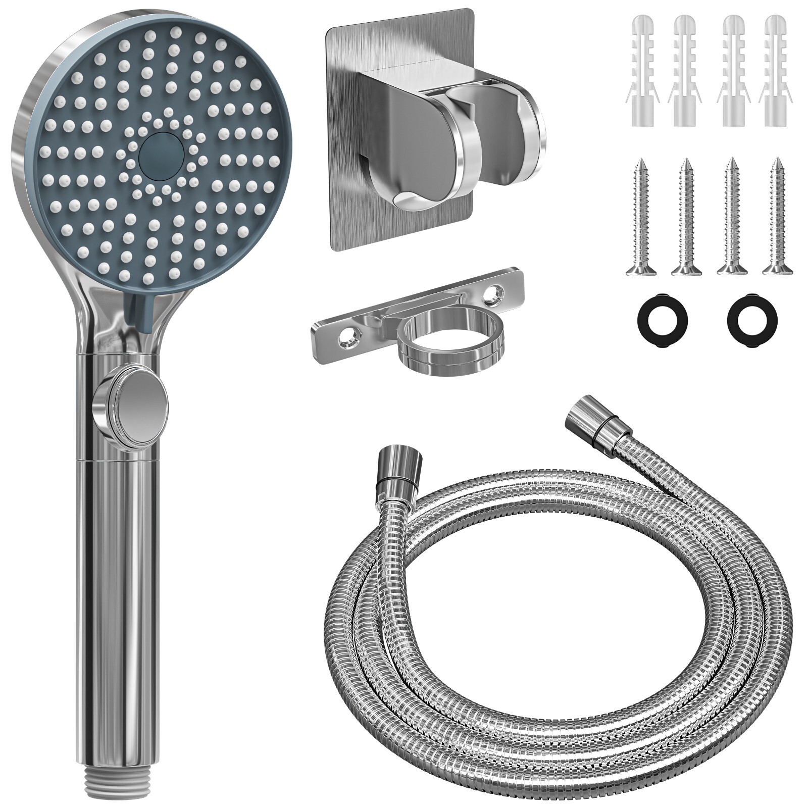 RV Shower Head with Hose and On Off Switch Camper Water Saving and High Pressure