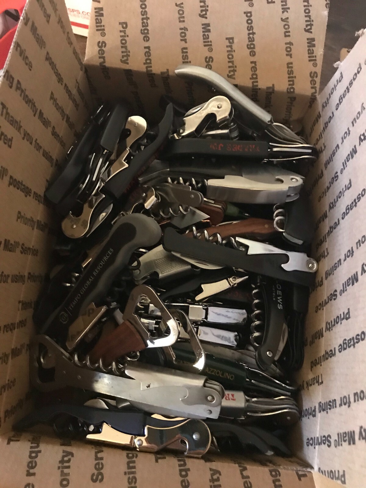 Lot of 120+ Mixed Corkscrews Wine Openers TSA Confiscated