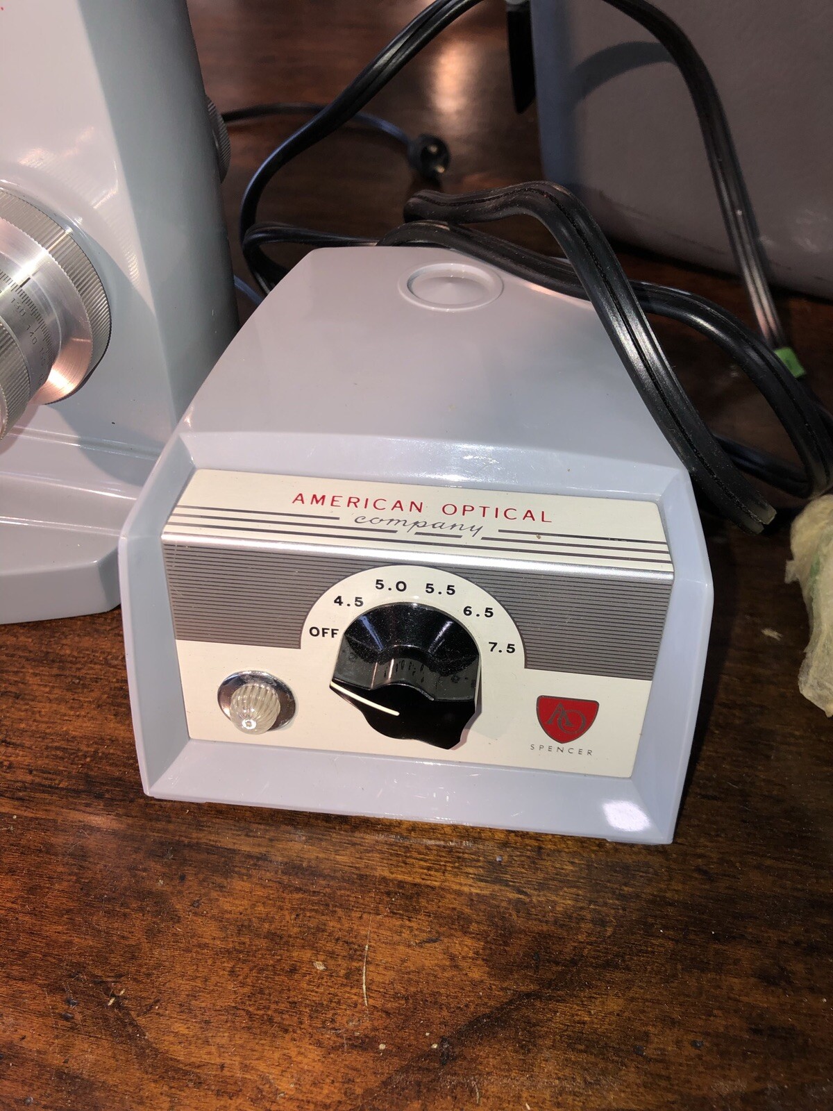 Vintage Microscope American Optical Spencer In Hard Case