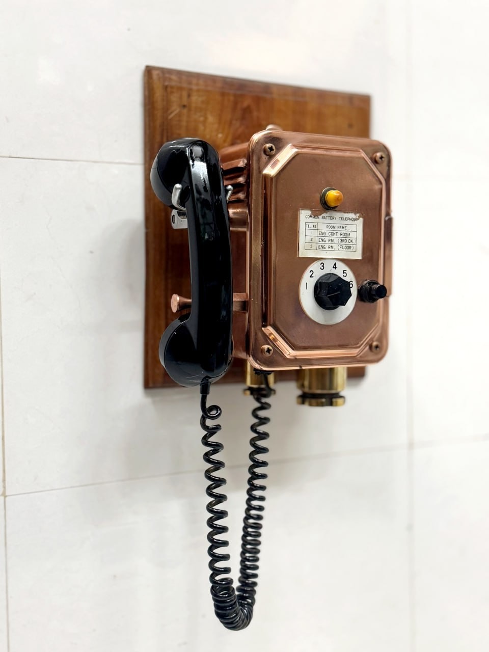 Authentic Vintage Aluminum Ship Salvage Telephone – Wall Mount | Tokyo Japan
