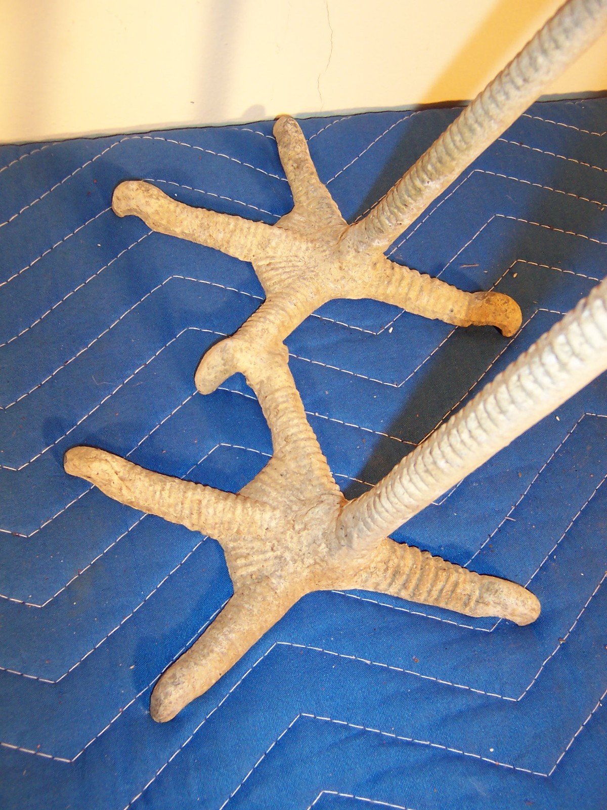 Vintage Weathered Aluminum Egret Crane Bird Garden Pond Statues