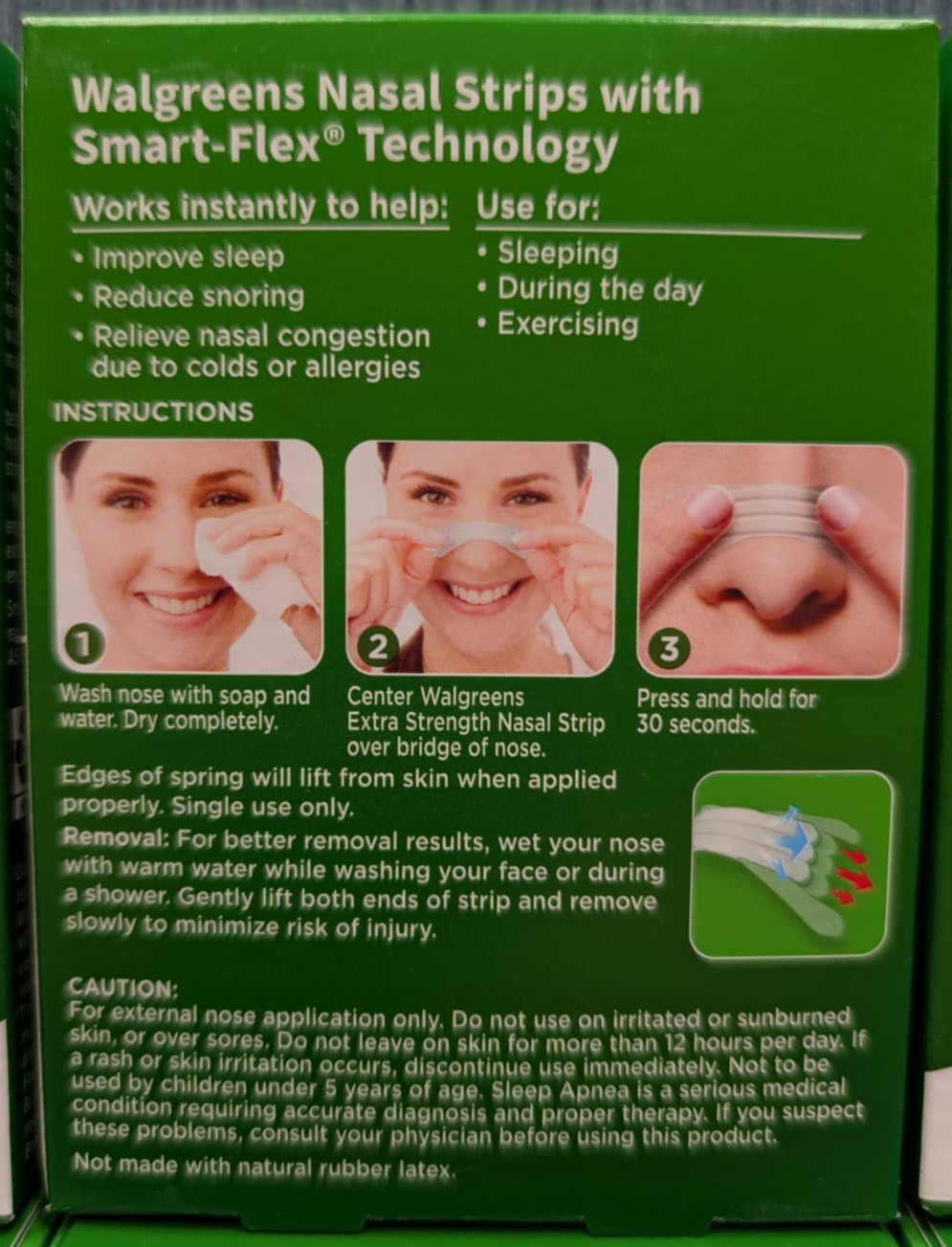 156 Nasal Strips Smart Flex Technology Clear Sensitive Skin Extra Strength