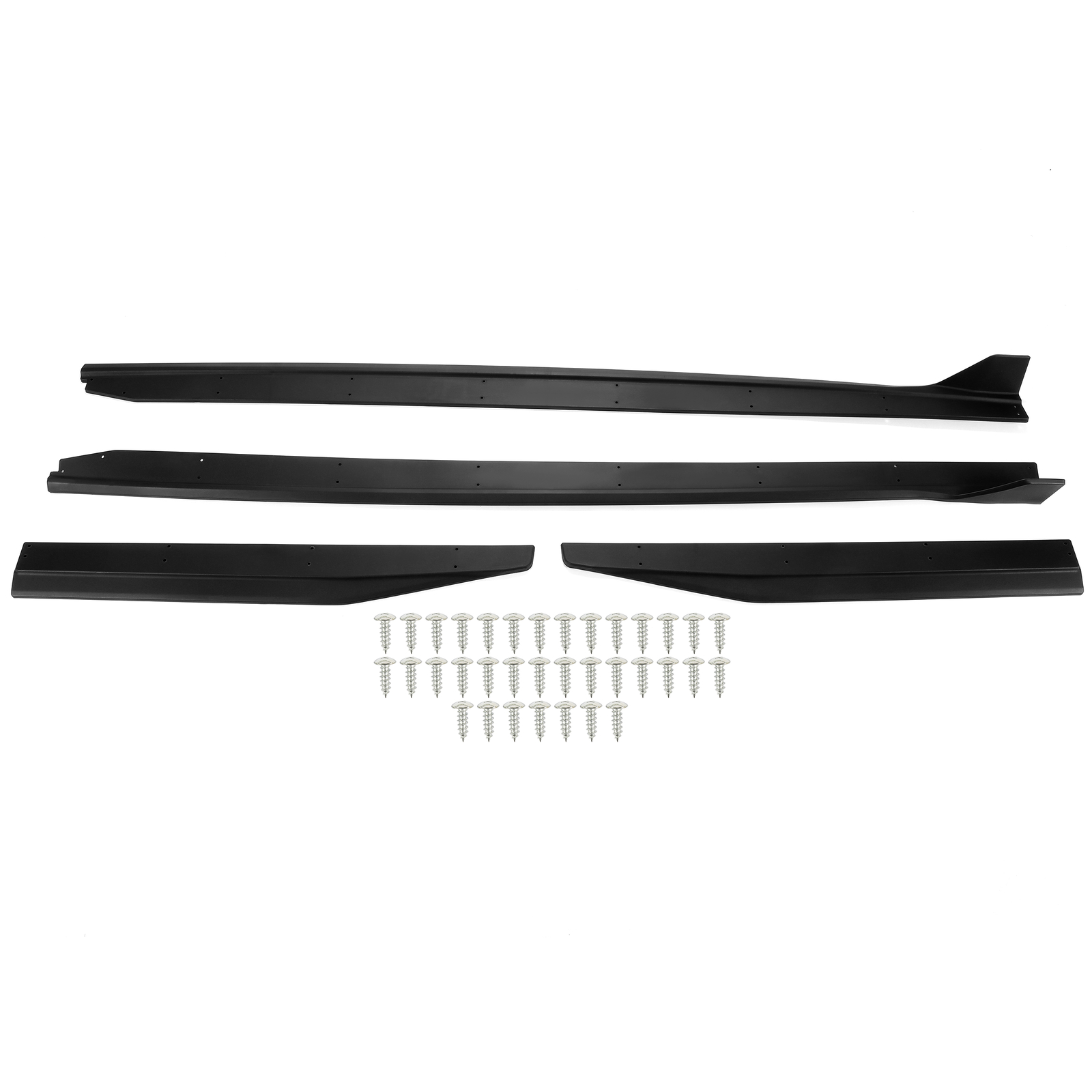 NEW Side Skirt Extension Splitter W/ Winglet GT500 Style For 15-22 Ford Mustang