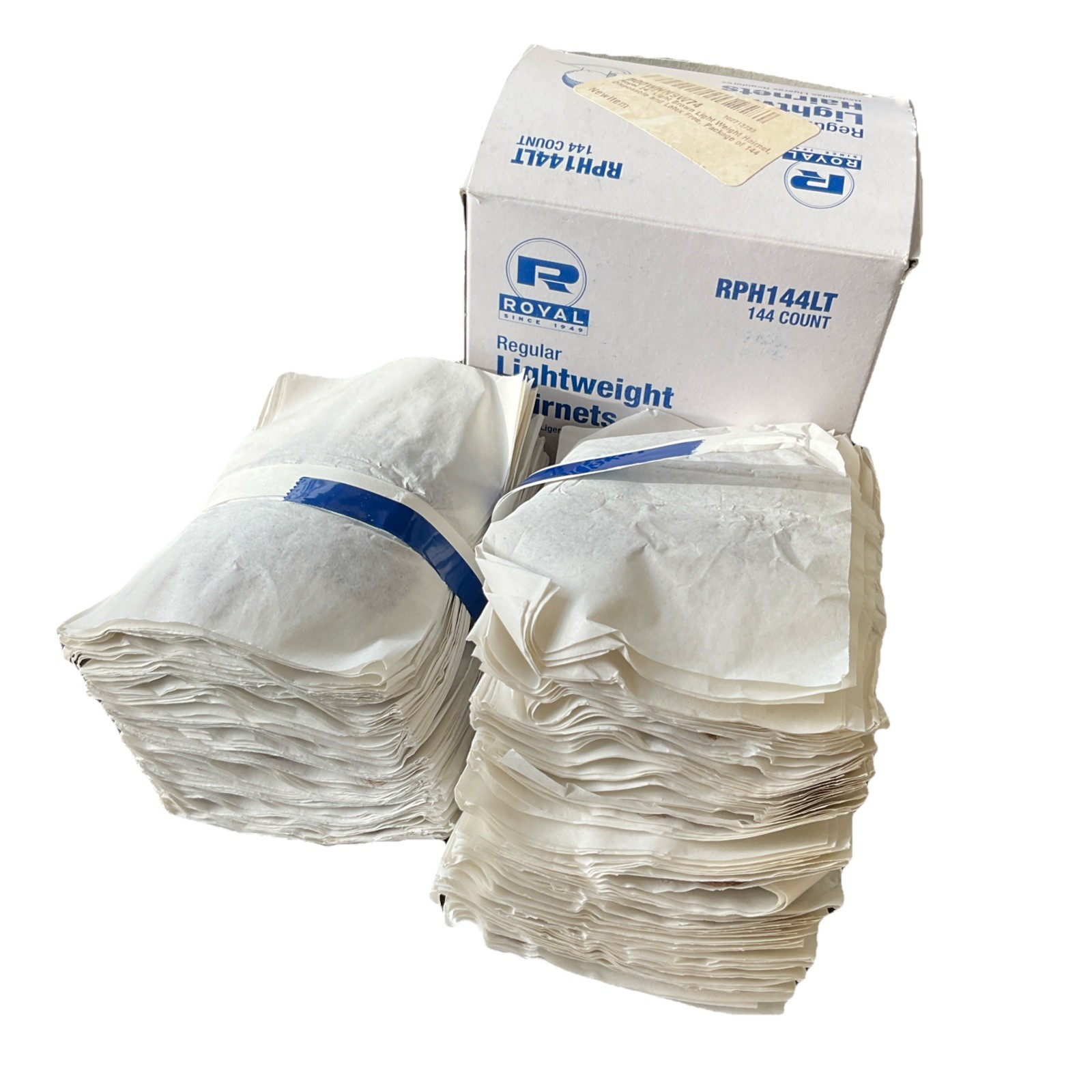 ROYAL Light Weight Hairnets Box Set 24" Light Brown Disposable Latex Free