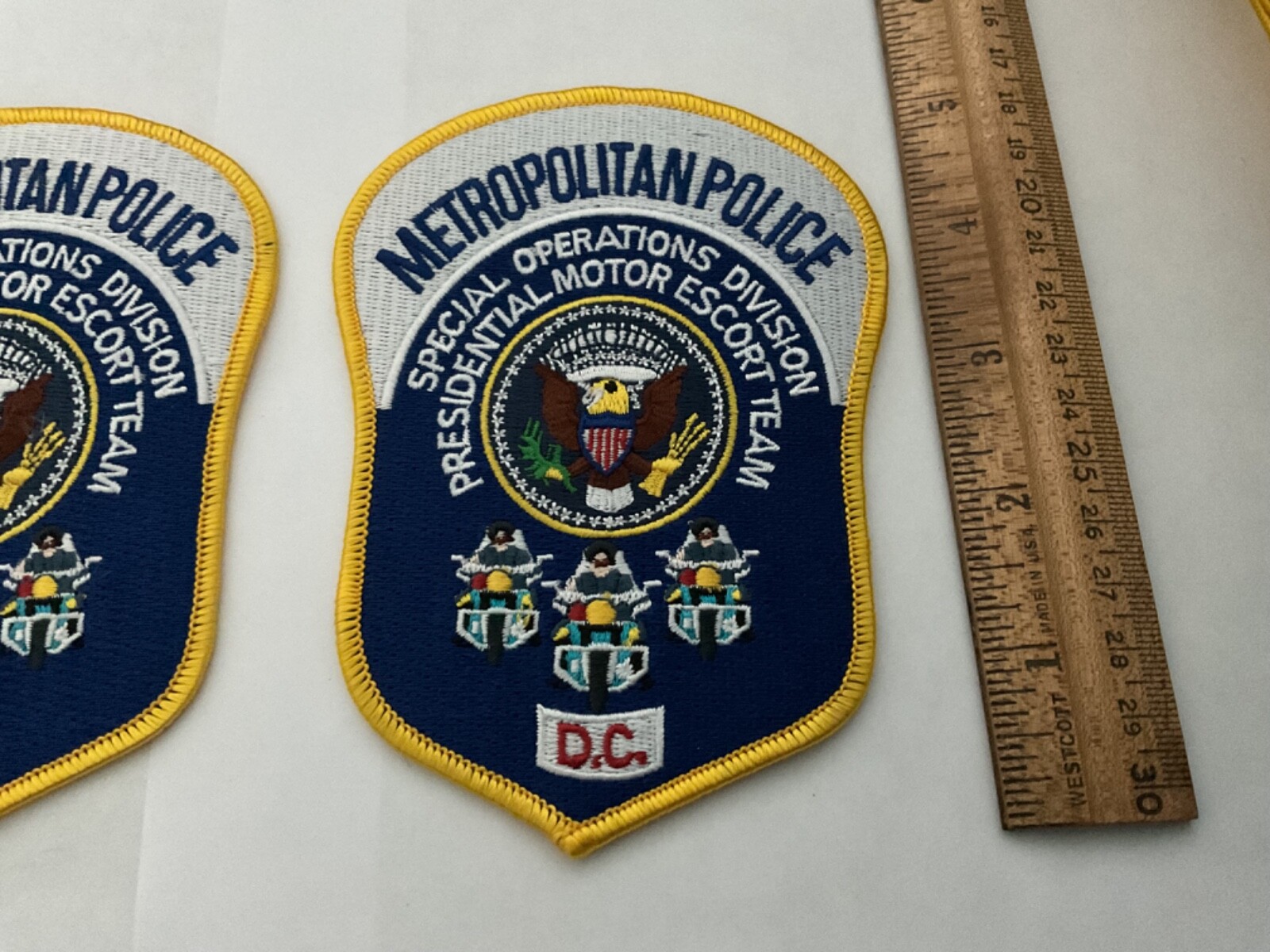 Metropolitan Police DC. Presidential Motor Escort Team patch set new full size