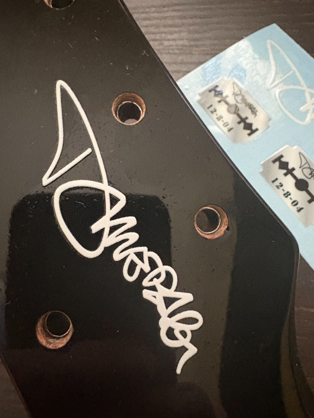 Dimebag Electric Guitar Autograph & Razor UV DTF premium durable Decal set