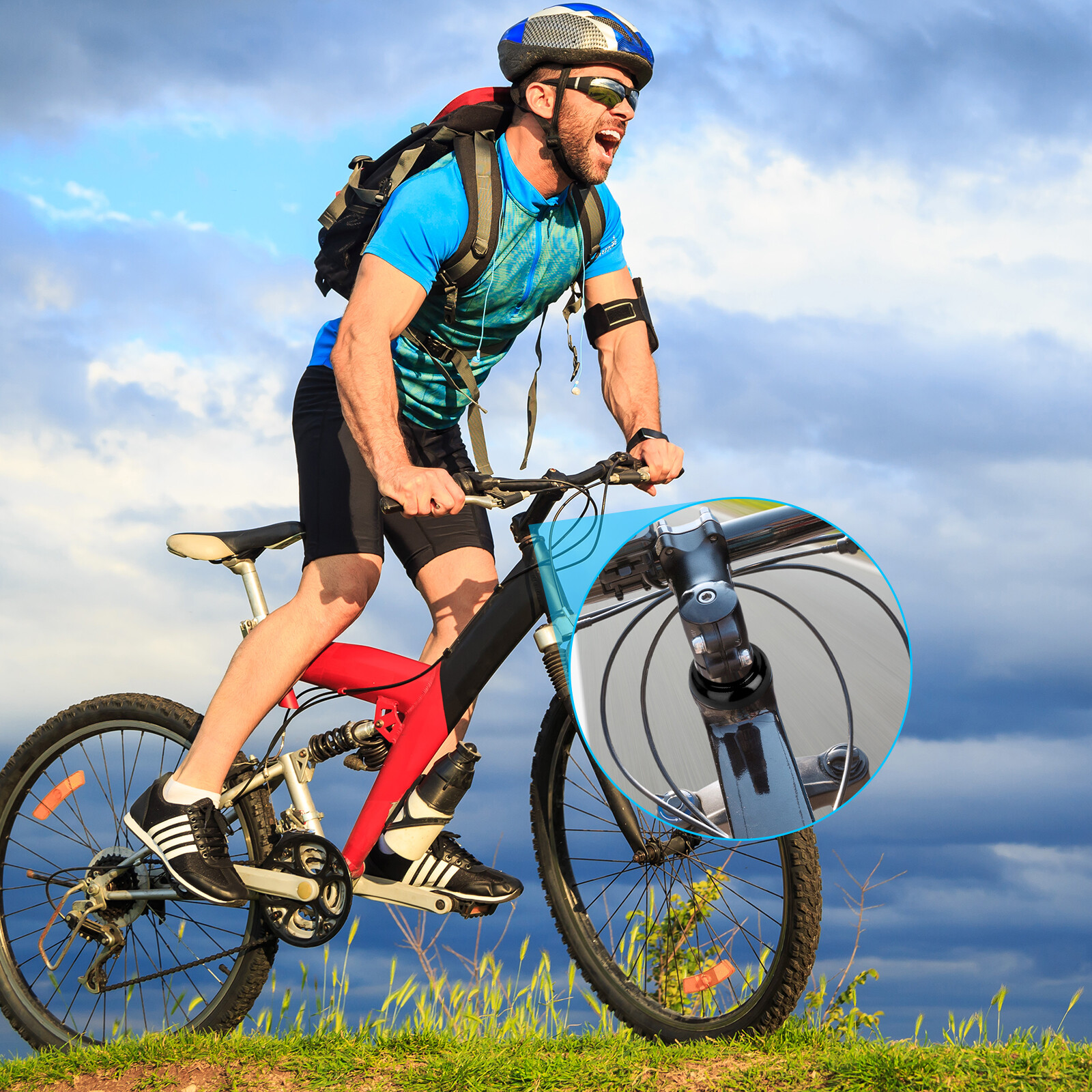 34mm 1-1/8" Threadless MTB Road Bike Bicycle Sealed External Bearing Headset Kit