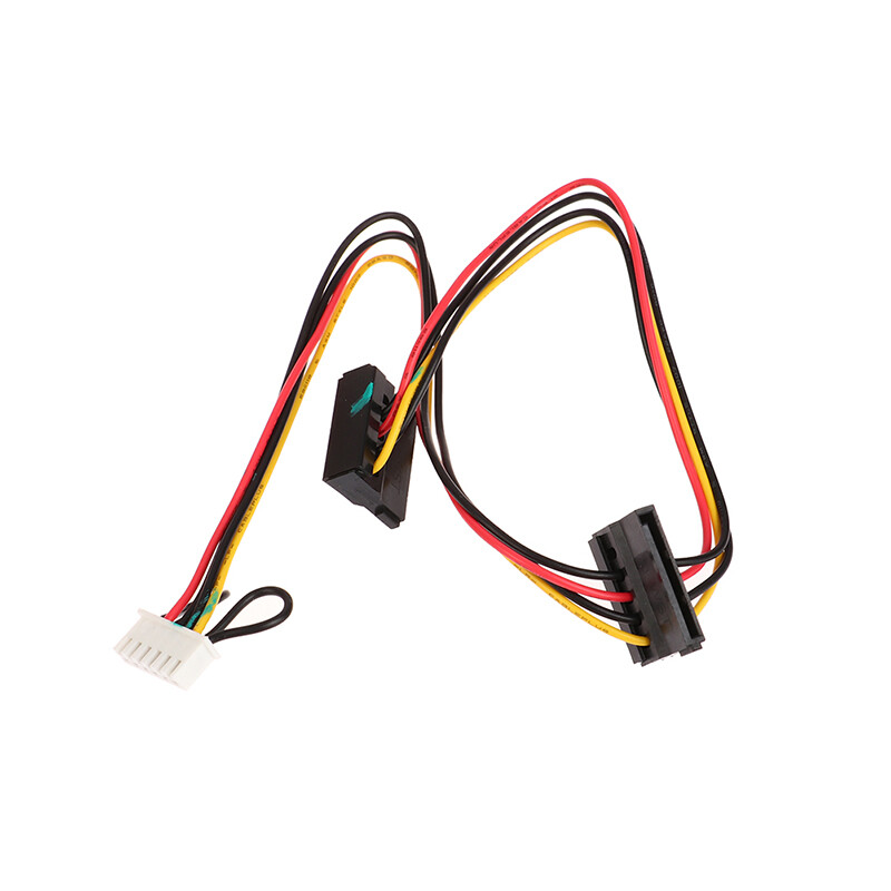 1PC 6 Pin To 2-Port HDD SATA Power Socket Cable Conector For Acer Computer USA