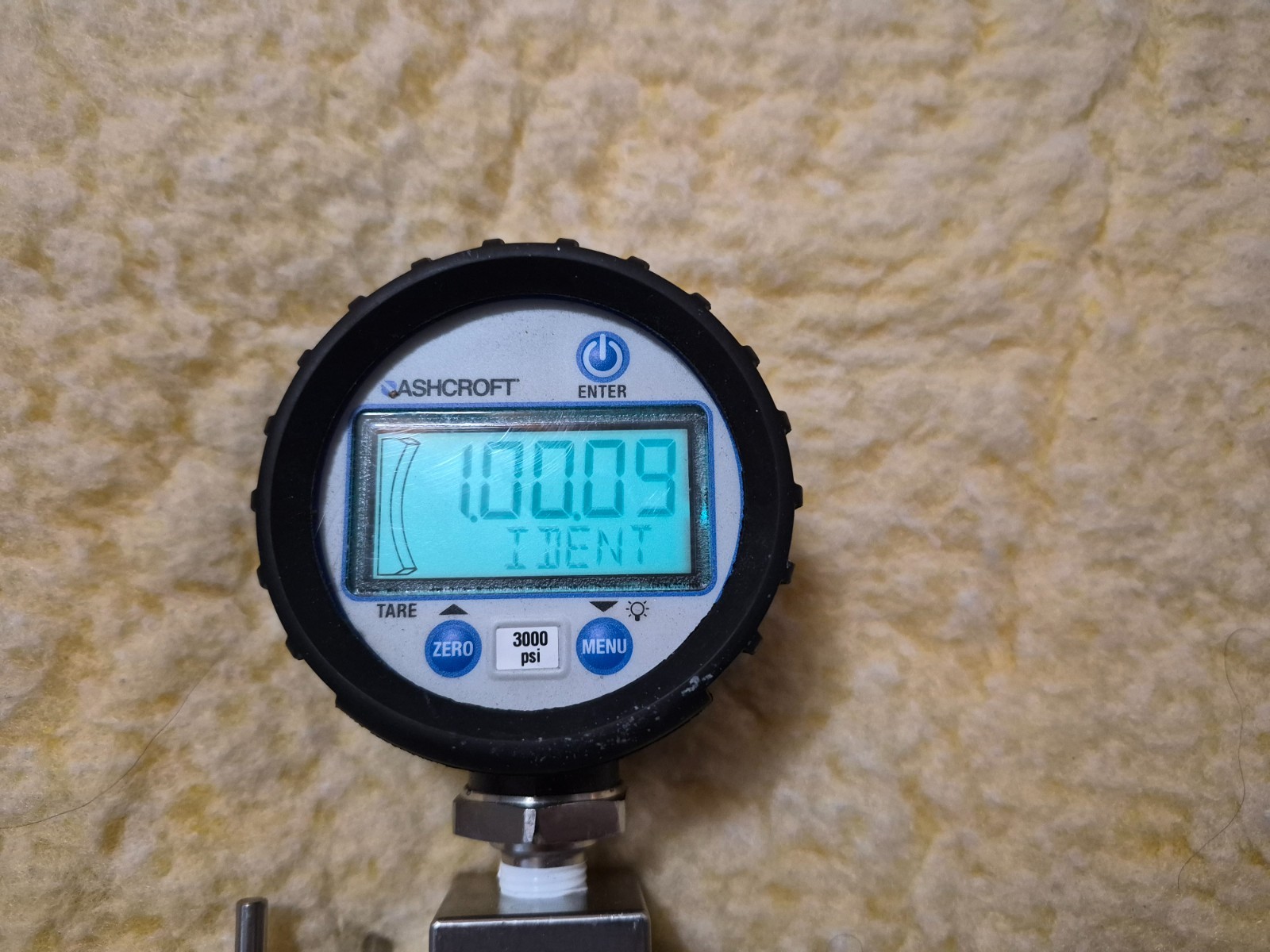 Ashcroft Digital Nitrogen High Pressure Gauge Assembly 0-3,000 psi Boeing