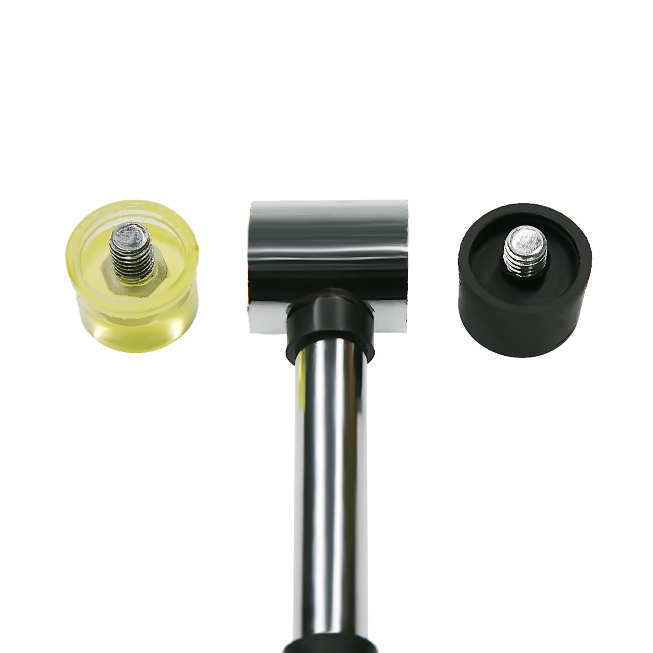 2-Way 25mm Mini Small Rubber And Nylon Head Face Mallet Hammer Handle Shaft