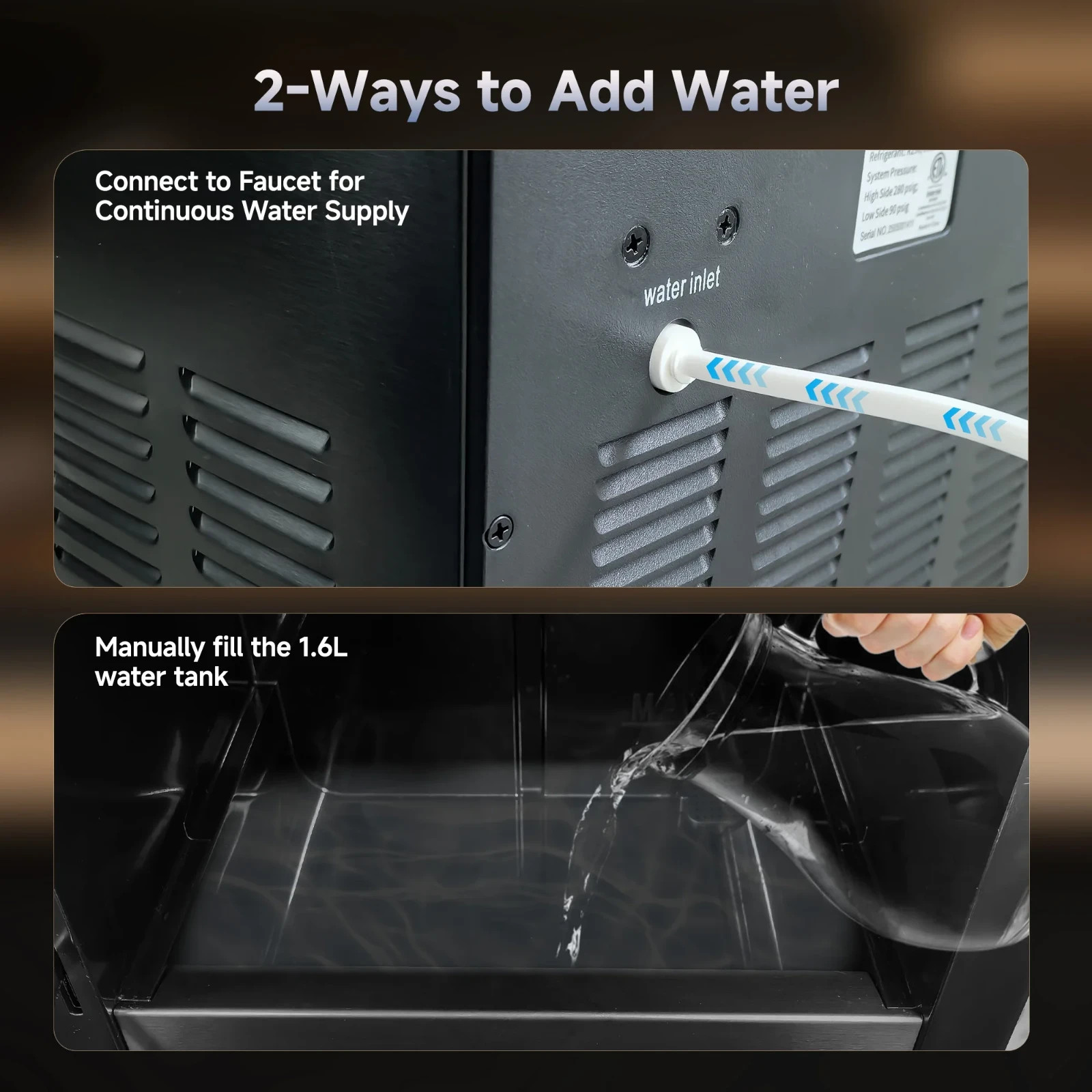 Simzlife Sphere Ice Maker,10 pcs/Hour, 150 pcs/Day,Clear Ice Ball Maker with Enh