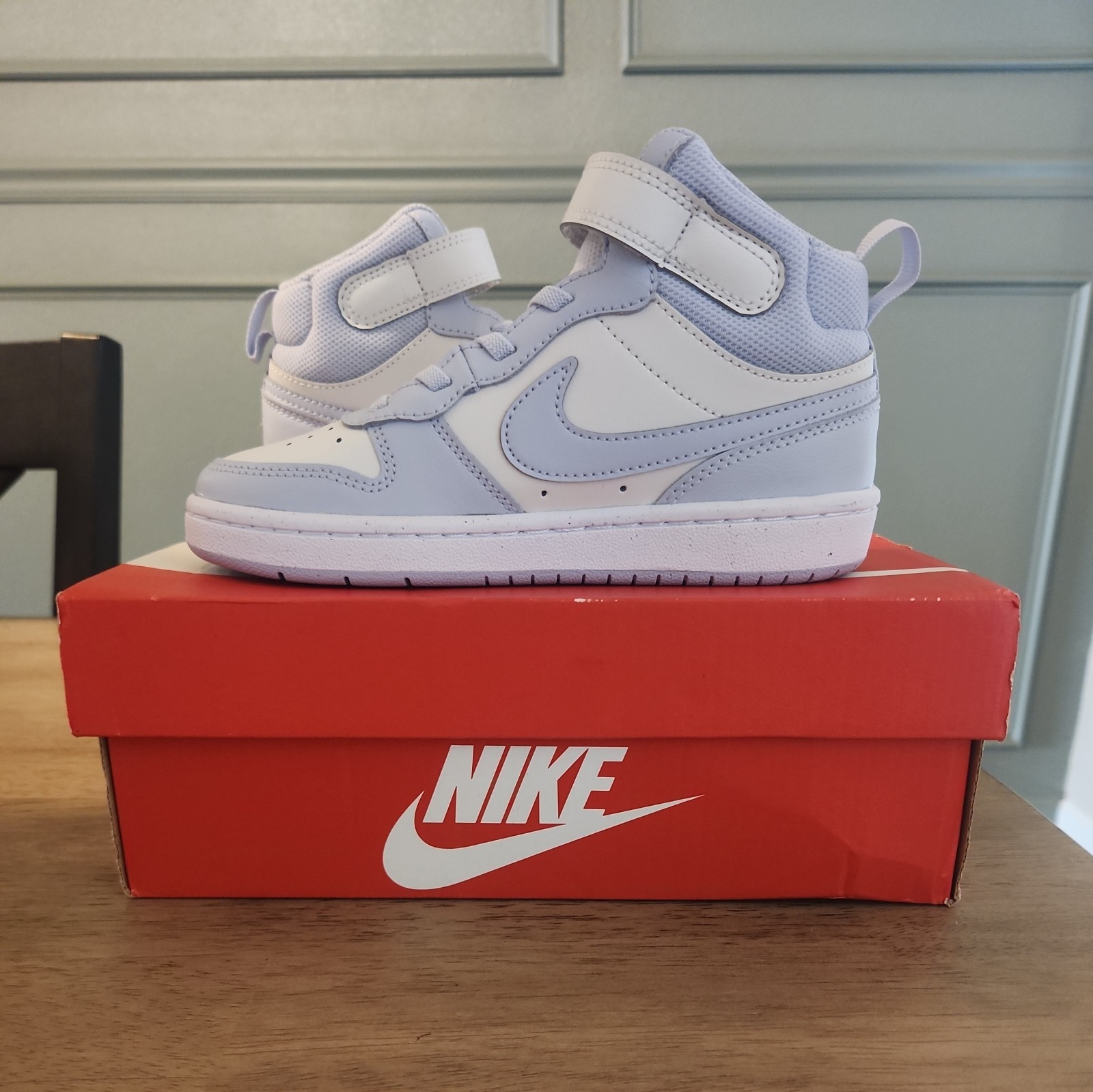 Nike Court Borough Mid 2 PSV Kids 1Y Platinum tint/ghostwhite Sneaker CD7783 014