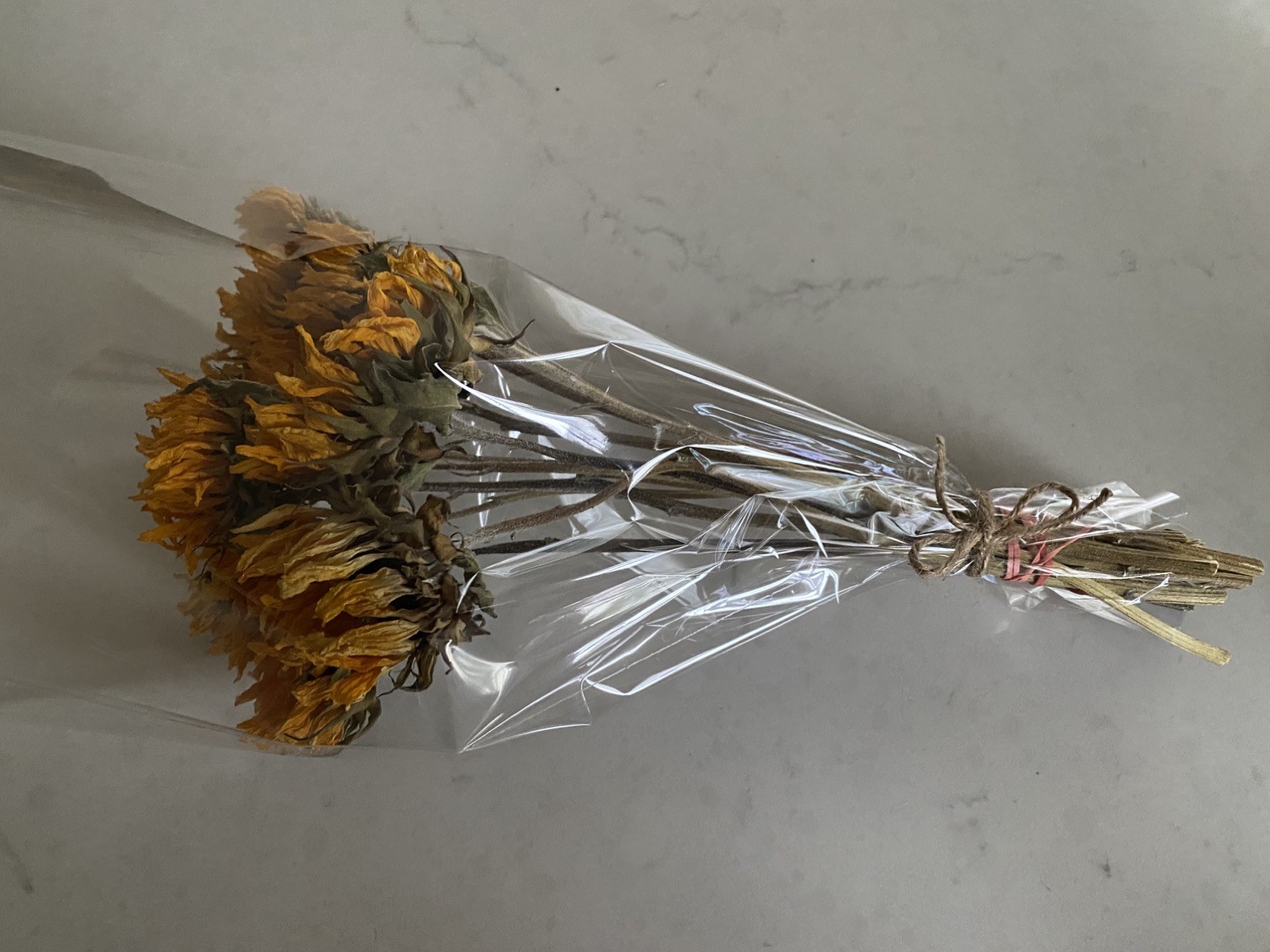 SUNFLOWERS Orange DRIED FLOWER Bunch BOUQUET Bundle USA Grown SUN FLOWERS Auc#2