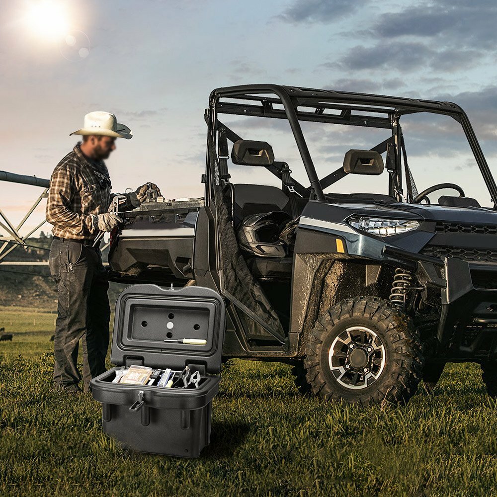 2Pcs Cargo Storage Box for Polaris Ranger XP 570 /700/900/1000 General 2016-2025