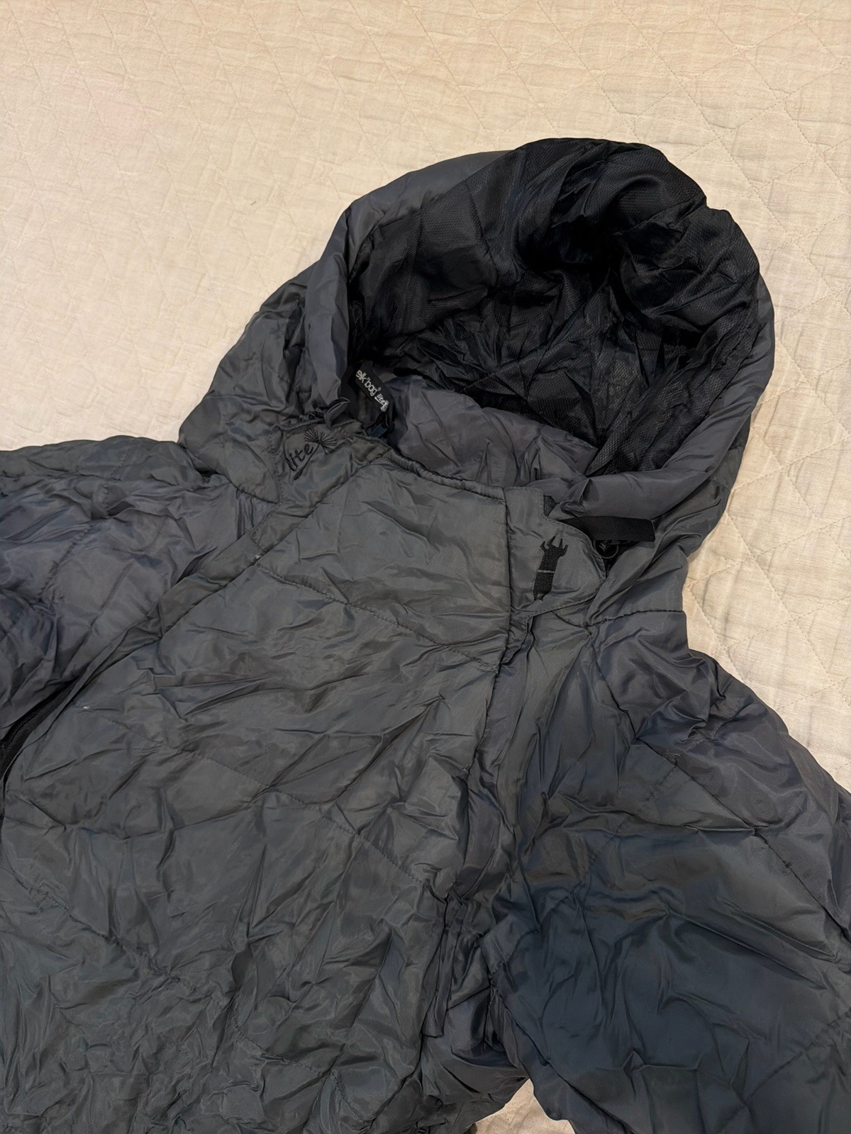 SELK'BAG Lite Adult Large Wearable Sleeping Bag Grey Black Unisex Selk