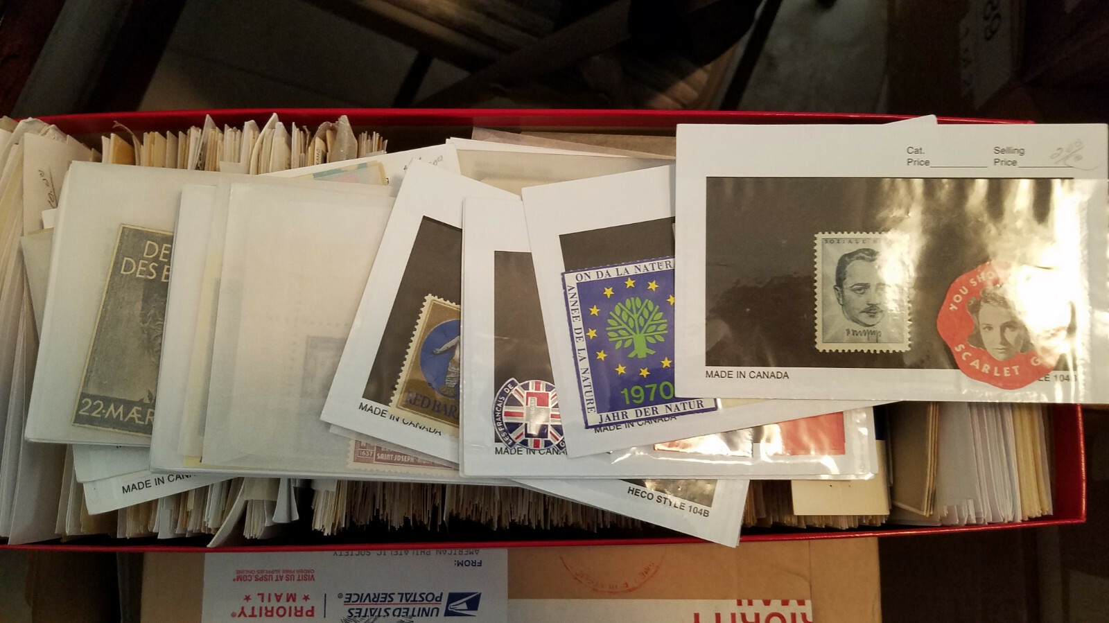 LOT OF 50 USA AND INTERNATIONAL POSTER CINDERELLA STAMPS FROM OLD SCHOOL HOARD