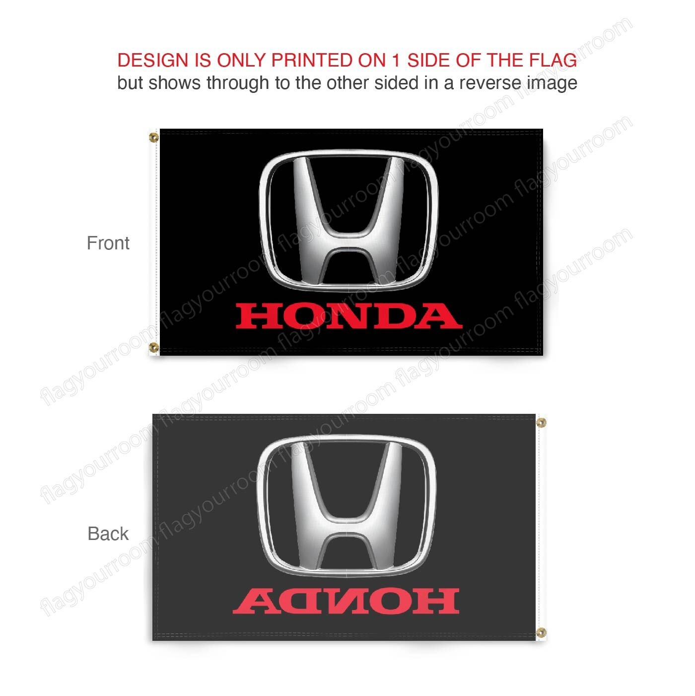 Honda Logo 3x5 ft Banner Car Racing Show Garage Man Cave Wall Sign Flag