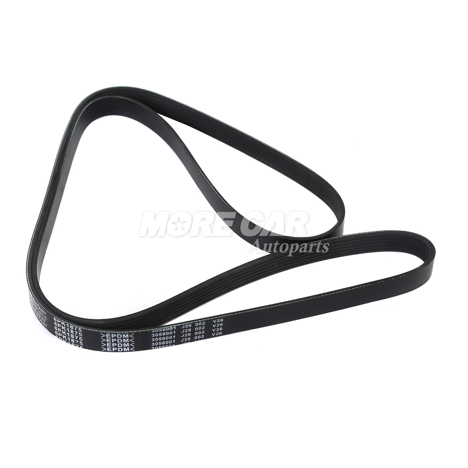 EPDM Serpentine Belt 6PK1875 for 03-08 Toyota Matrix Corolla Celica 1.8L l4 GAS