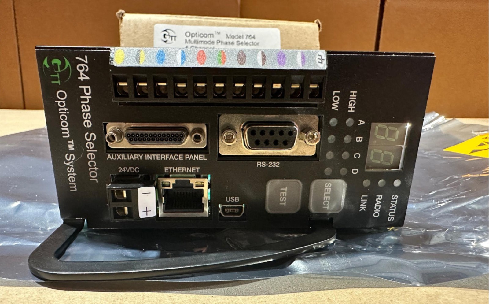GTT Opticom IR 764 Multimode Phase Selector 4 Channel Board 76-1000-1054-0