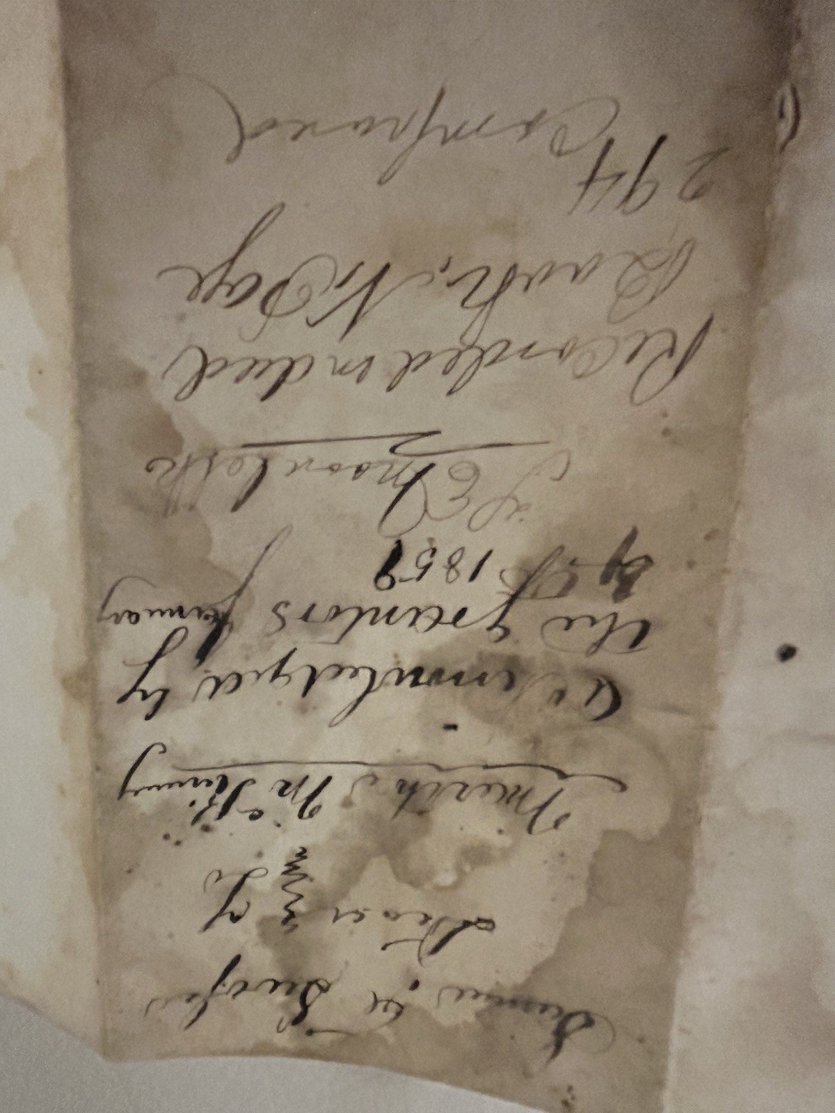 1859 Indenture Kentucky Antique Signed Document