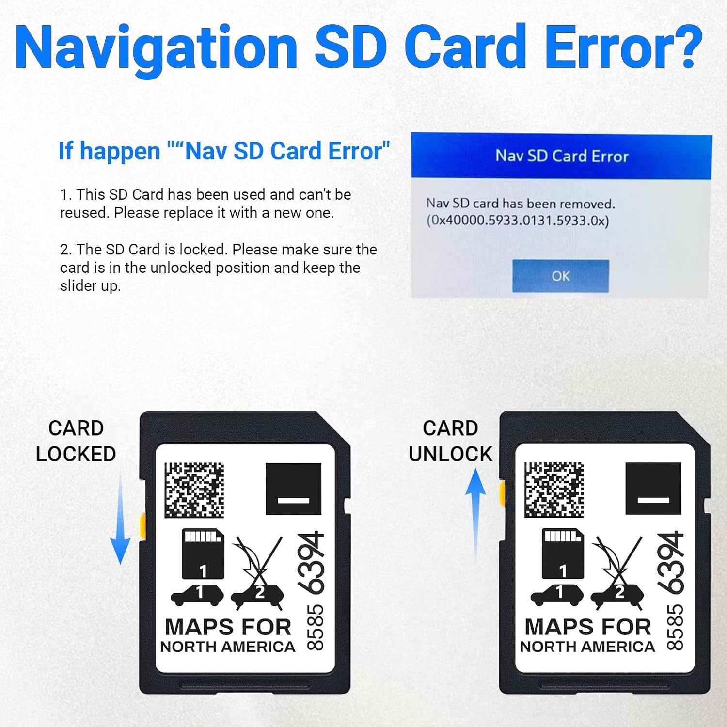 2025 Latest Navigation SD Card Fits for Chevrolet Cadillac Buick GMC Mo