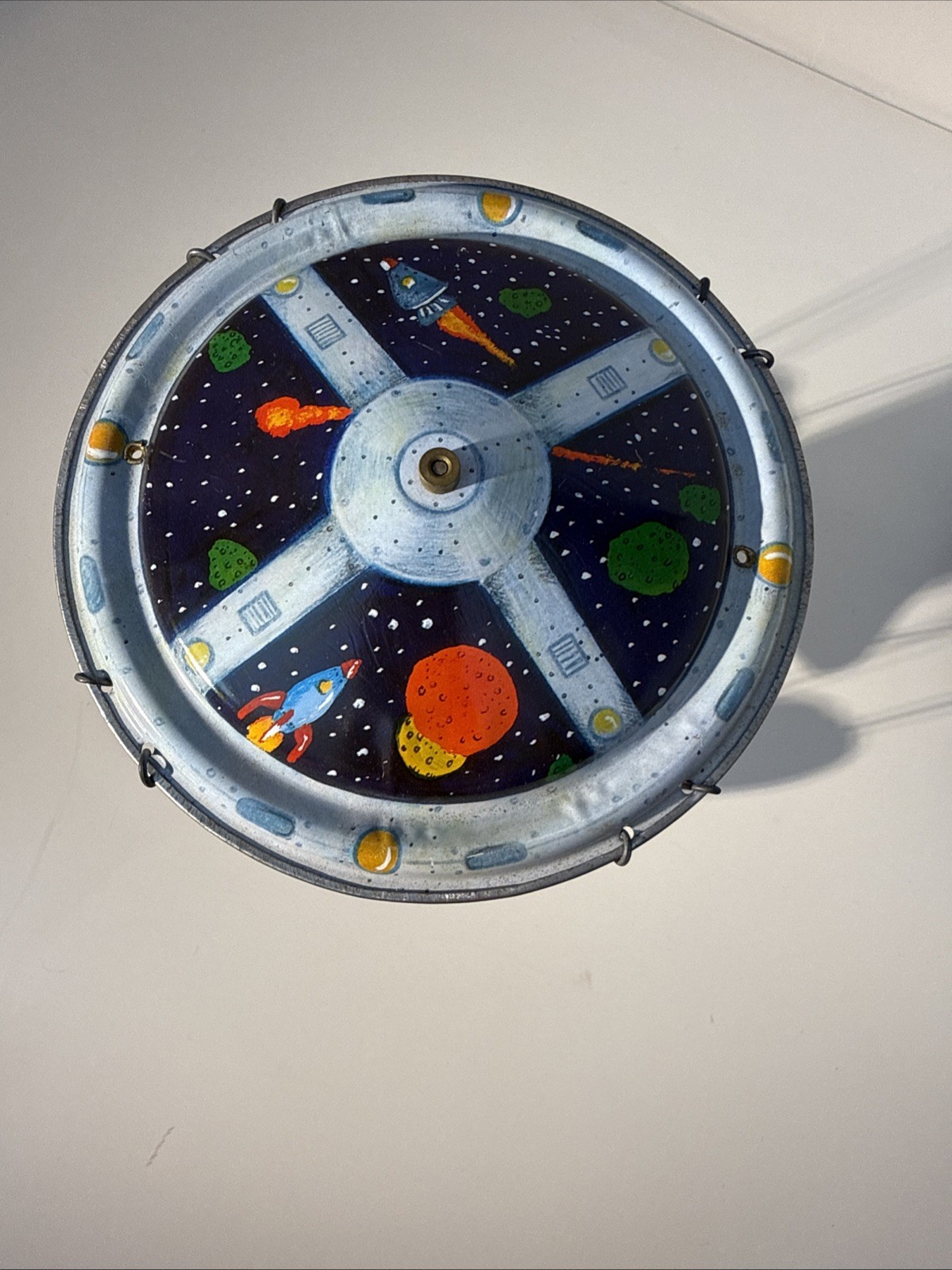 Rocket Carousel Tin Toy Schylling Collector Series (TESTED)