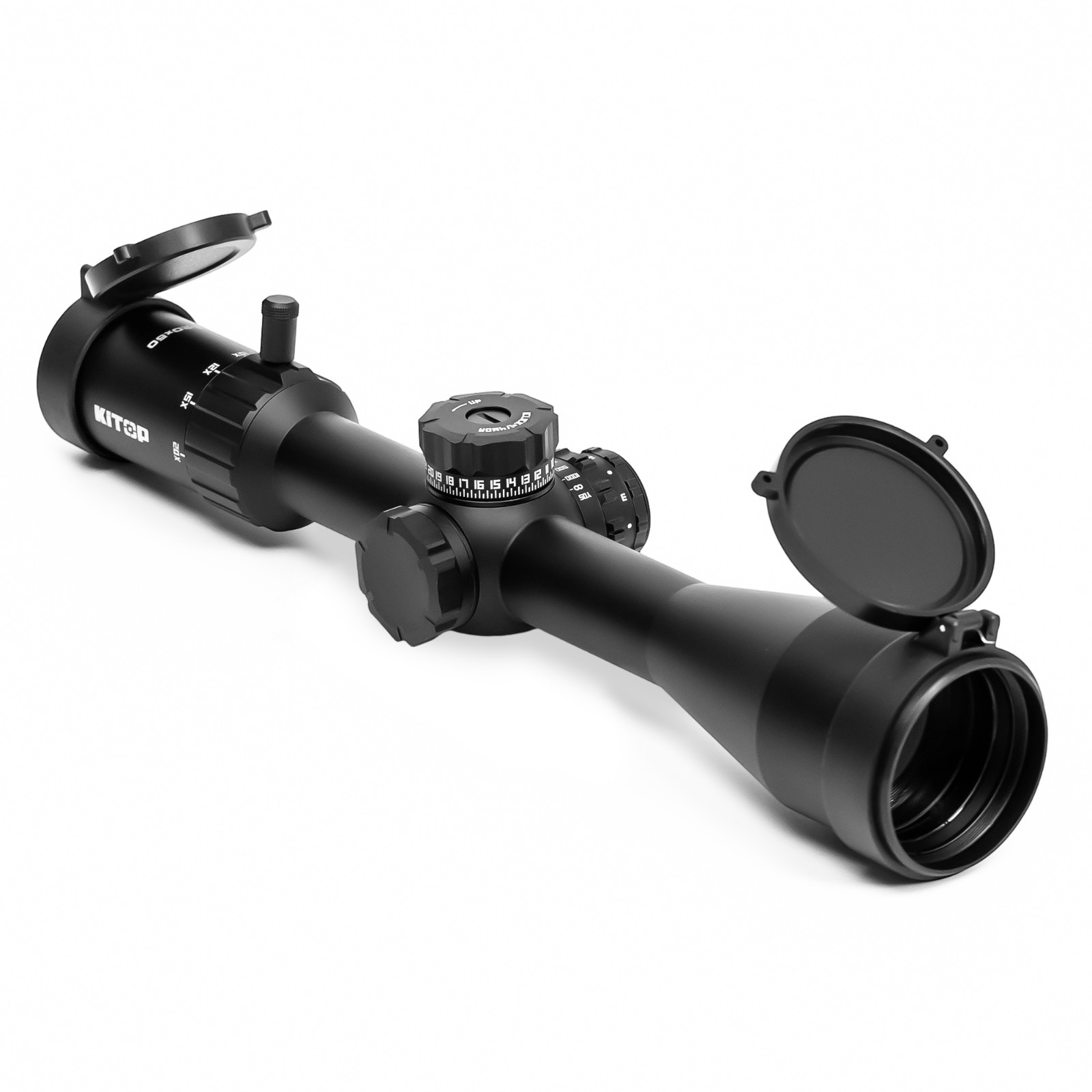 KiTOP Optics 5-20x50mm Rifle Scope FFP w/ Illuminated Crosshair MOA Reticle