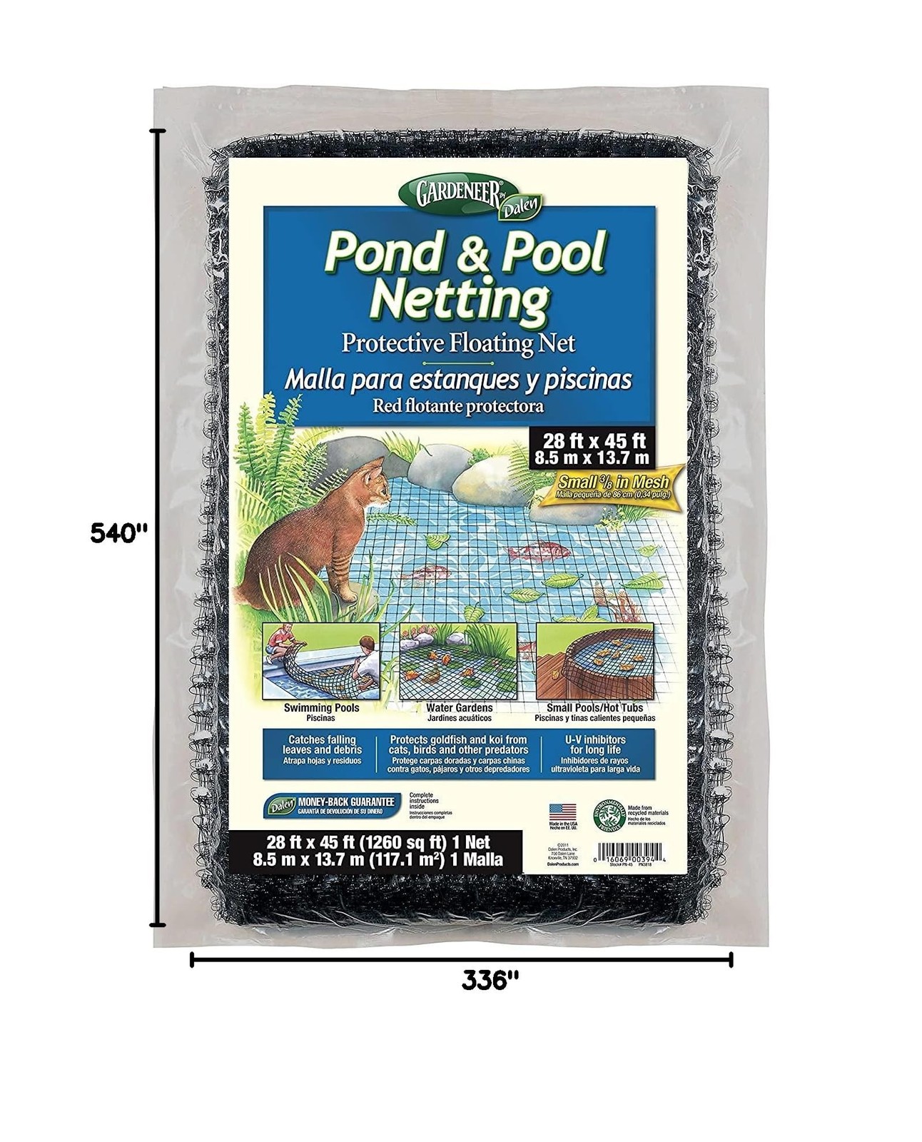 Dalen Pond & Pool Netting – Outdoor Water Garden Cover – Protective