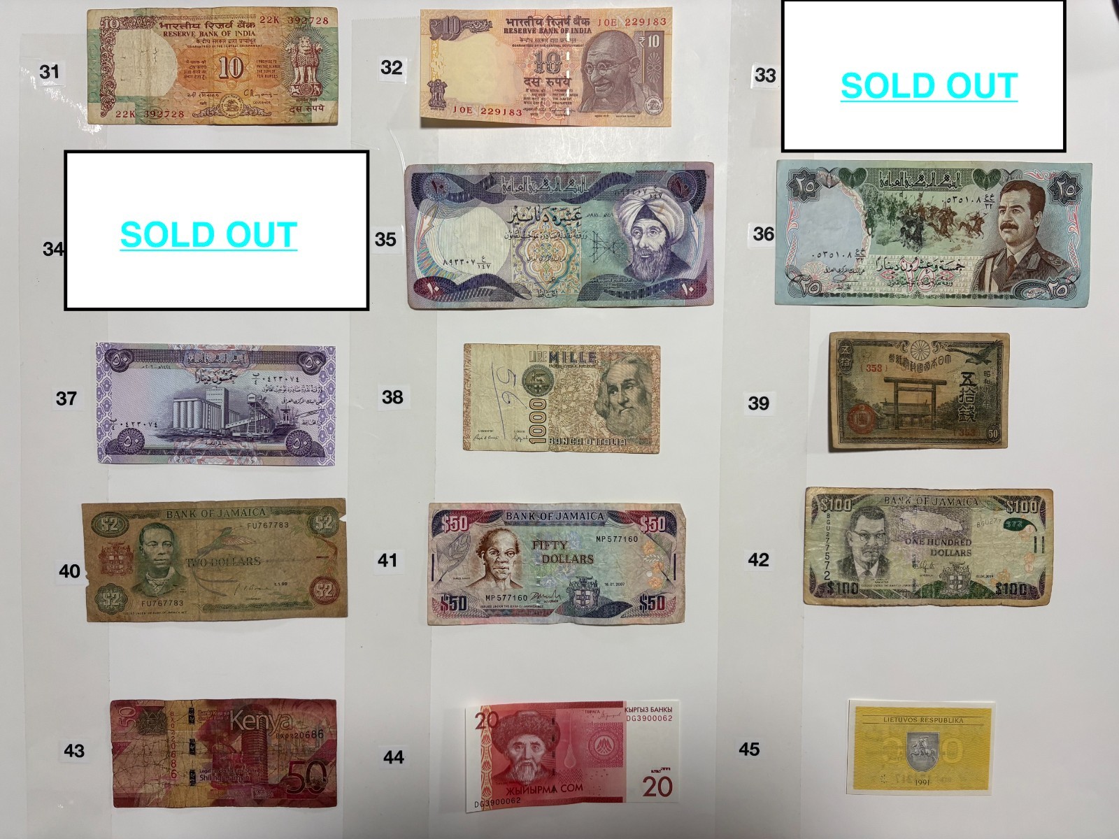 YOU PICK THE BILLS Mixed Foreign Currency World Paper Money (SEE DESCRIPTION)