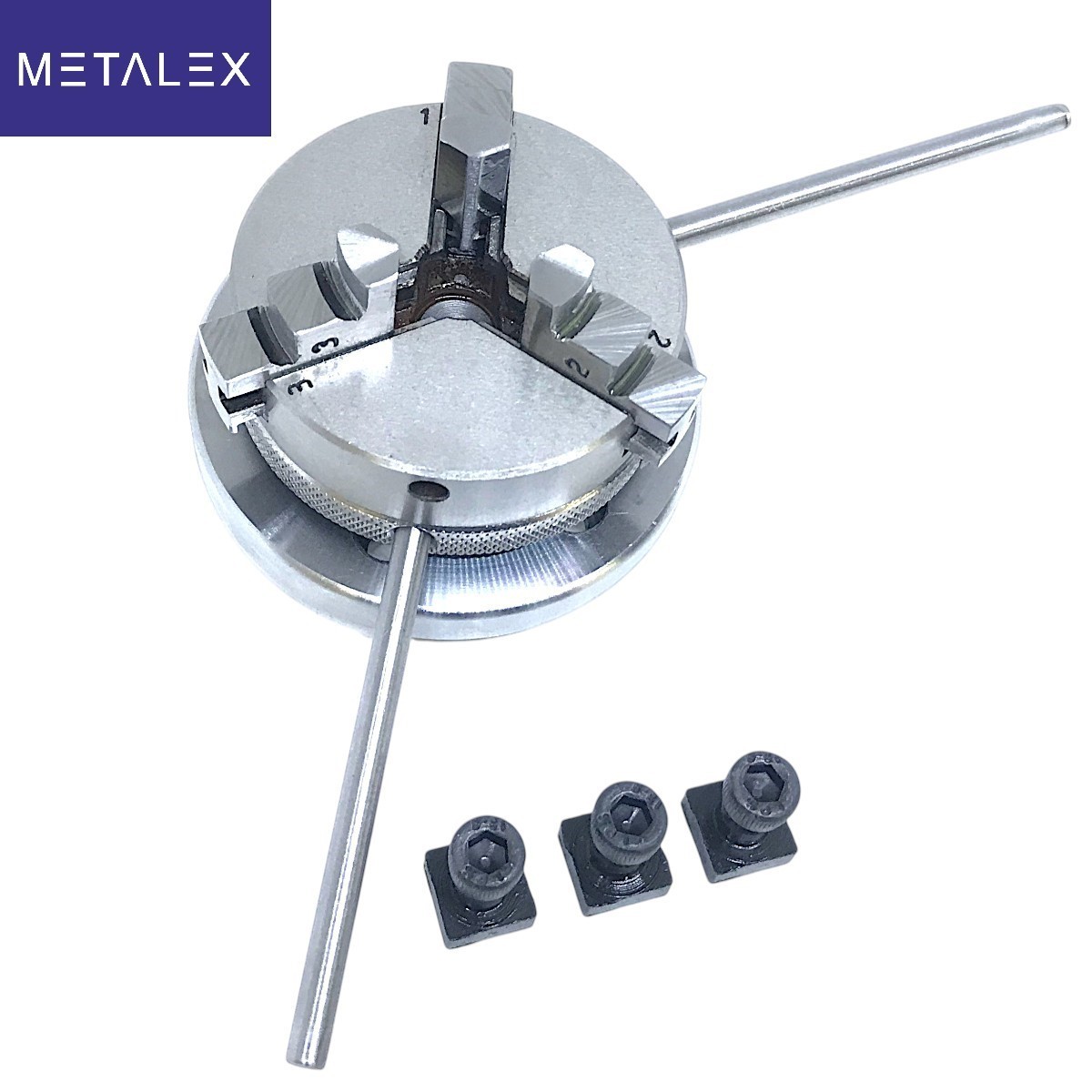 Rotary Table Horizontal And Vertical 4" 100mm + 65mm 3 Jaw Self Centering Chuck