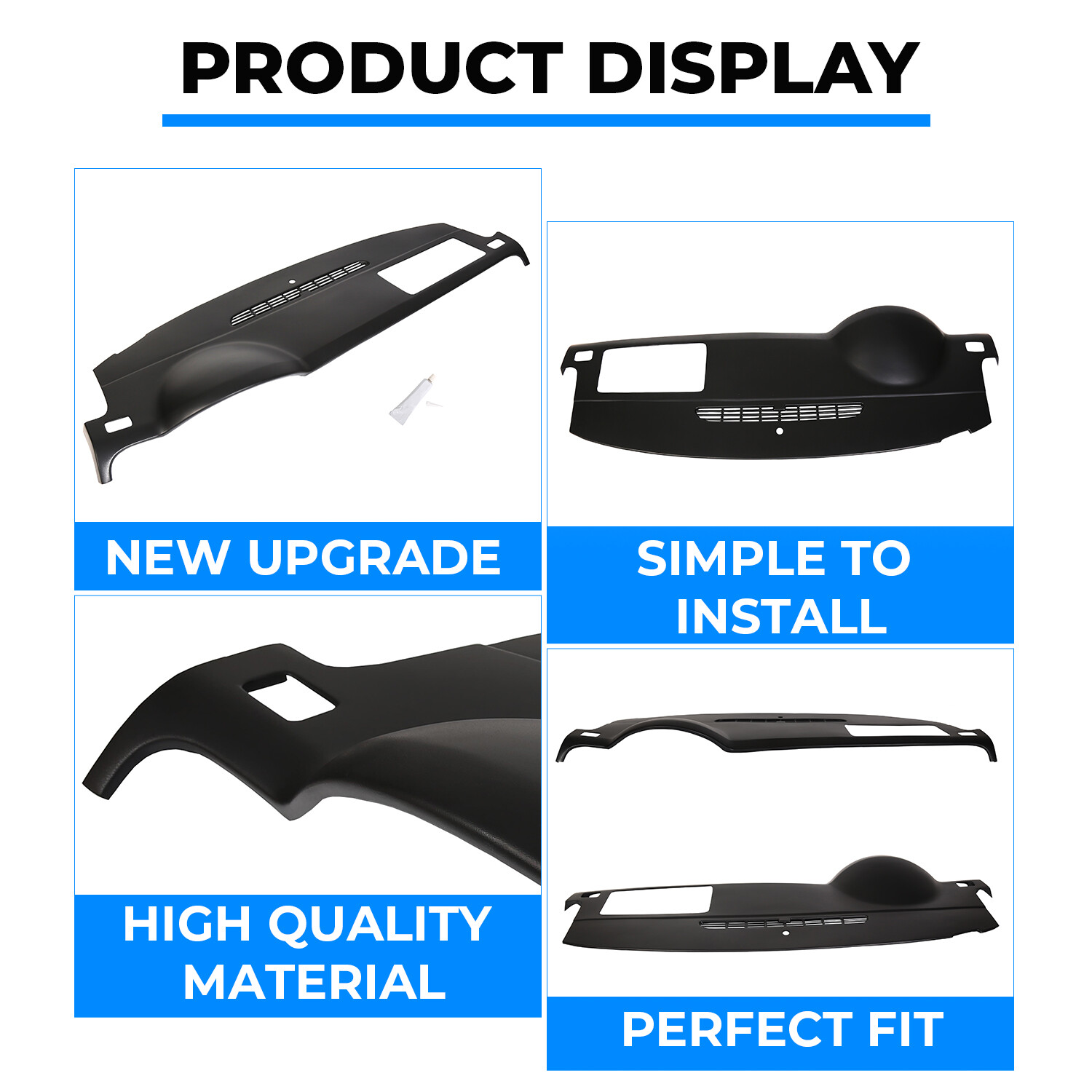 Dash Cover Cap Black For 2007-2014 Avalanche Suburban Tahoe Yukon