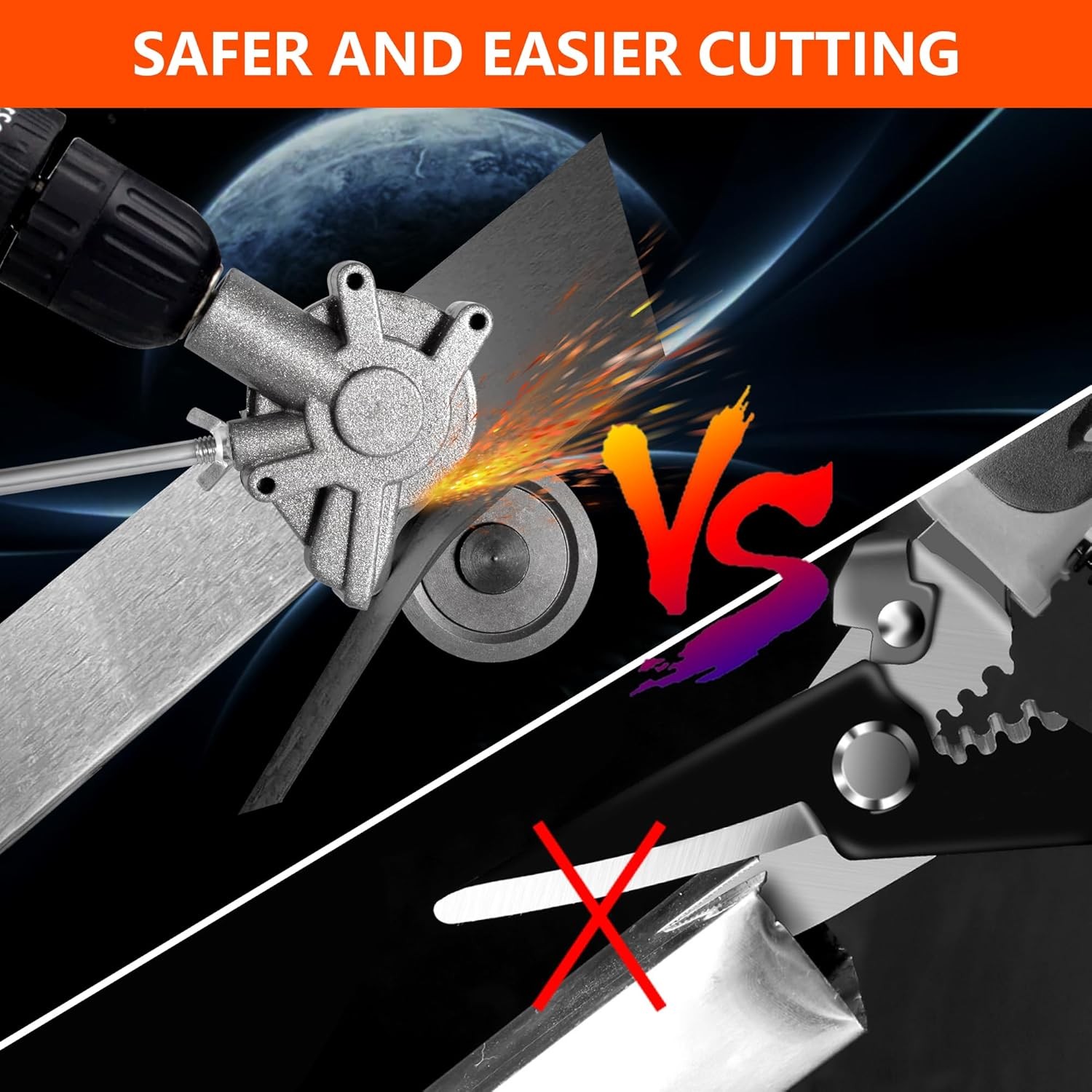 2025 Electric Drill Plate Cutter - Efficient Metal Shears Attachment for...