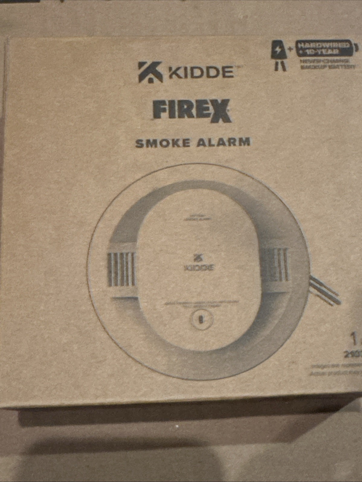 Kidde Firex SMAC10YFEX 21033087 Smoke Alarm, Hardwired W/ 10-Year Backup Battery
