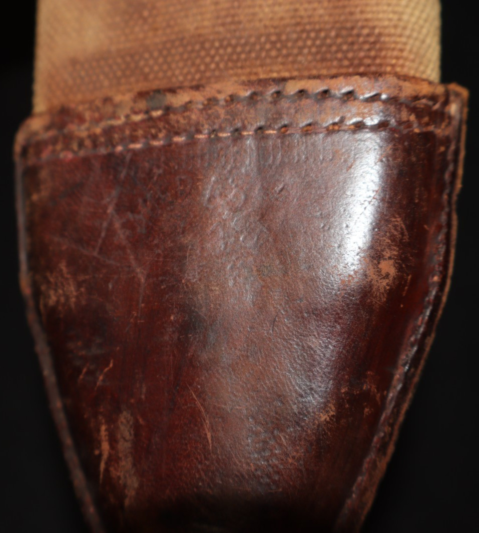 WWI US Army M1917 Bolo Trench Fighting Knife Scabbard 'BAUER BROS' Issued Cond.