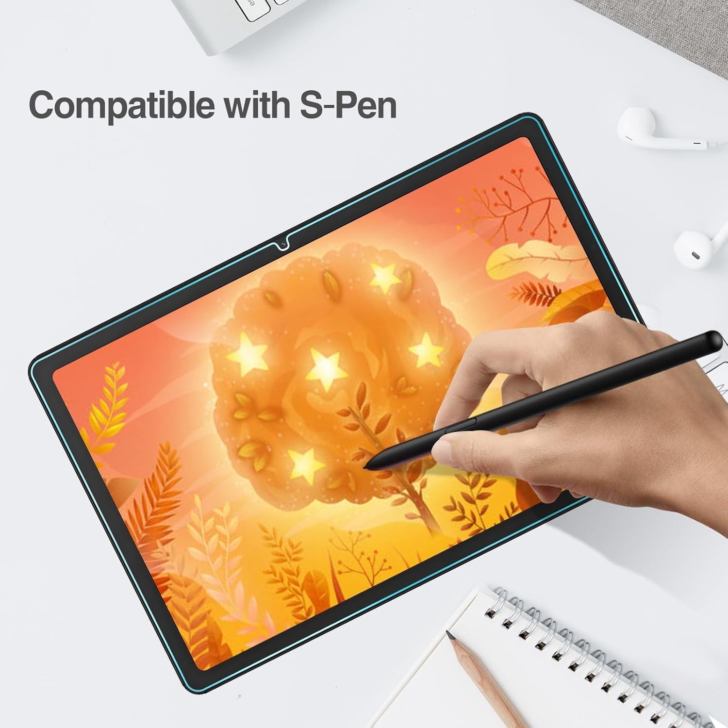 2PCS For 2026 Galaxy Tab A11+ Plus 11-inch Tempered Glass Screen Protector Saver