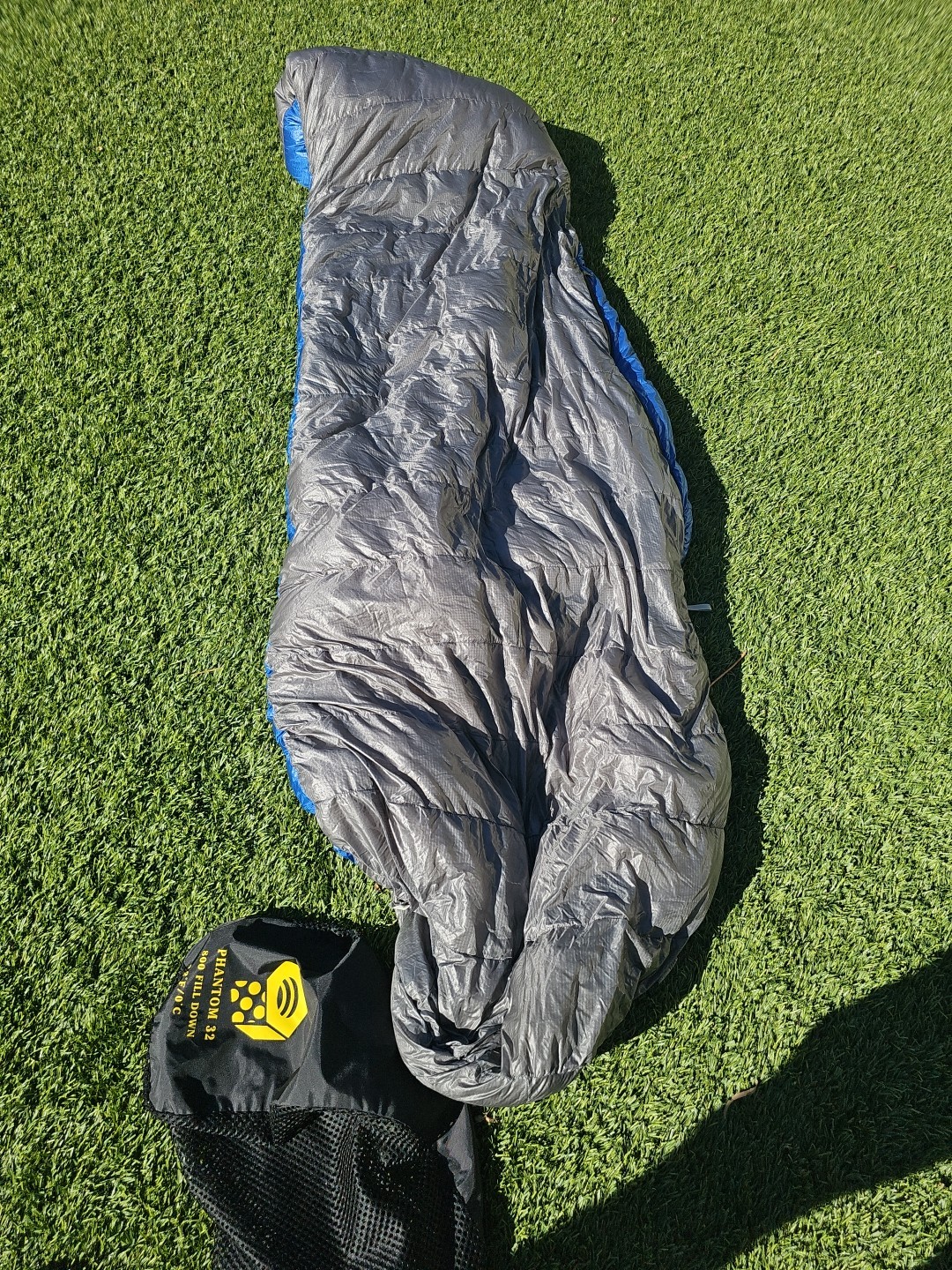Mountain Hardwear Phantom 32 Degree Sleeping Bag 800 Fill Down Reg Length LZ EUC