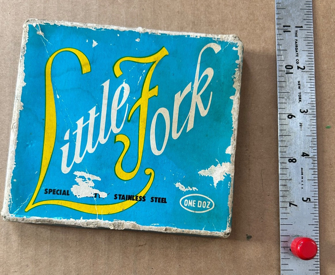 Vintage Little Fork 1 Doz Stainless Steel NIB