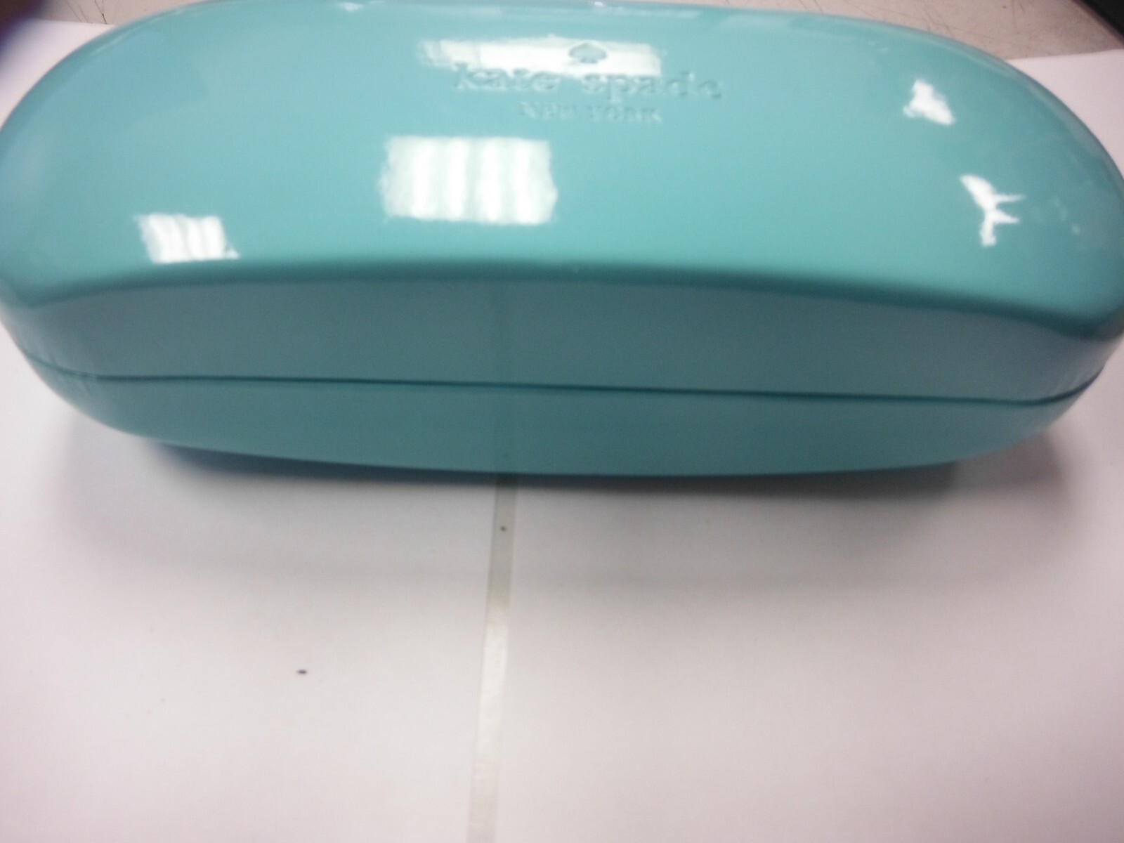 Brand New! Kate Spade New York Green Teal Hard Shell Eyeglass Case