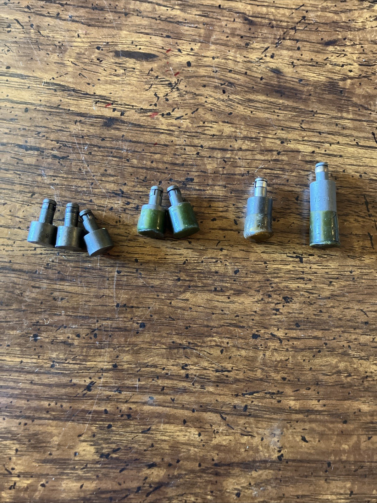 7 Pc Flat Head Rivet Squeezer Die 1/4 Shank Aircraft Aviation Some Duplicate