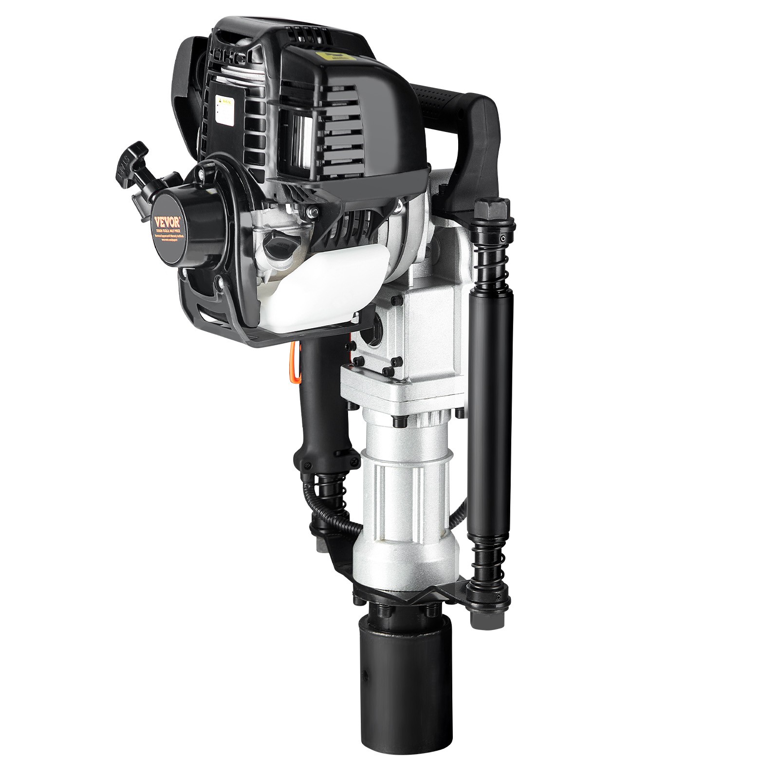 VEVOR 37.77cc Gas Powered T Post Driver 4 Stroke Fence Piling Pounder w/ 2 Head