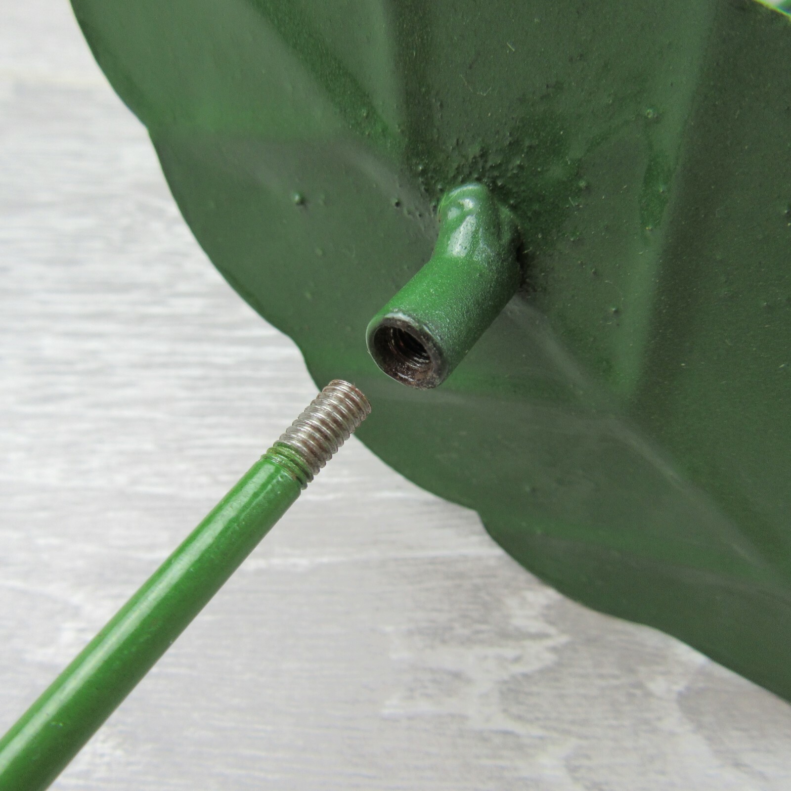 Rain Gauge Garden Metal Stake Decorative Grasshopper Outdoor Yard Decor