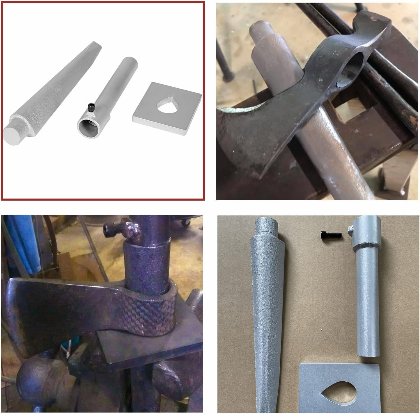 Blacksmith Forged Axe Eye Drift Set Mandrel Blacksmith Tomahawk/Hammer Drifting