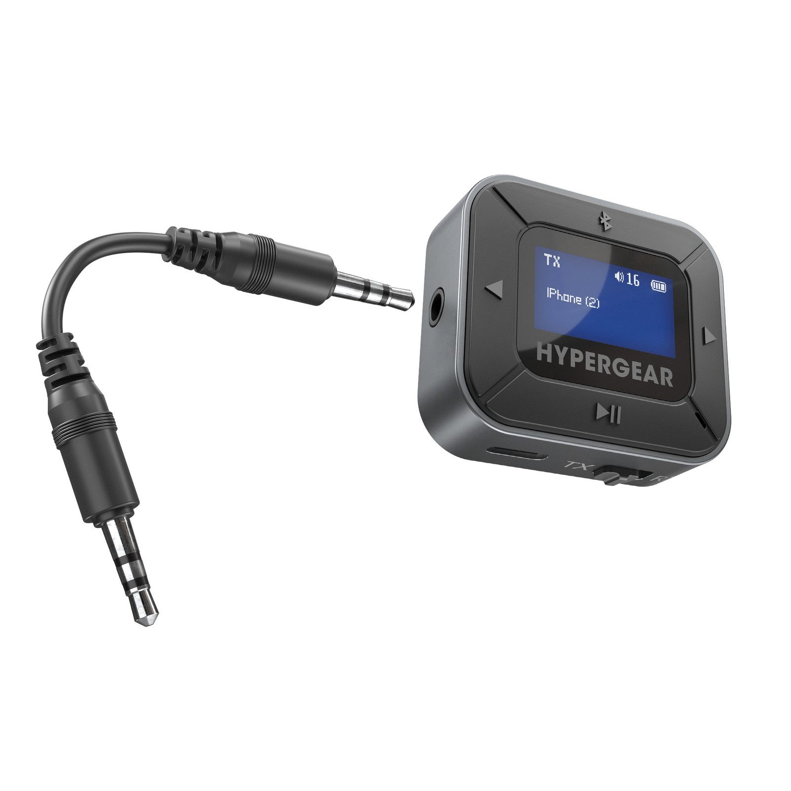 HyperGear IntelliCast Flight Audio Transmitter + Receiver for In-Flight Viewing