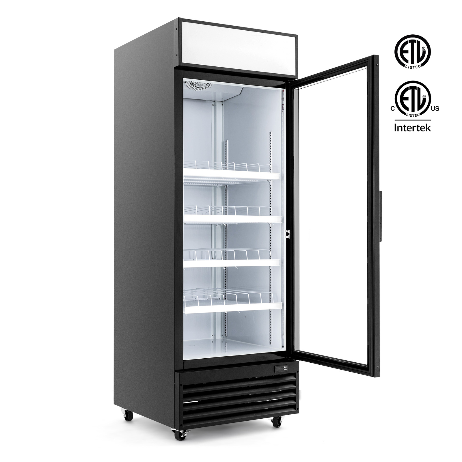 Secondhand 28" Commercial Merchandiser Glass Door Refrigerator 22cu.ft ETL